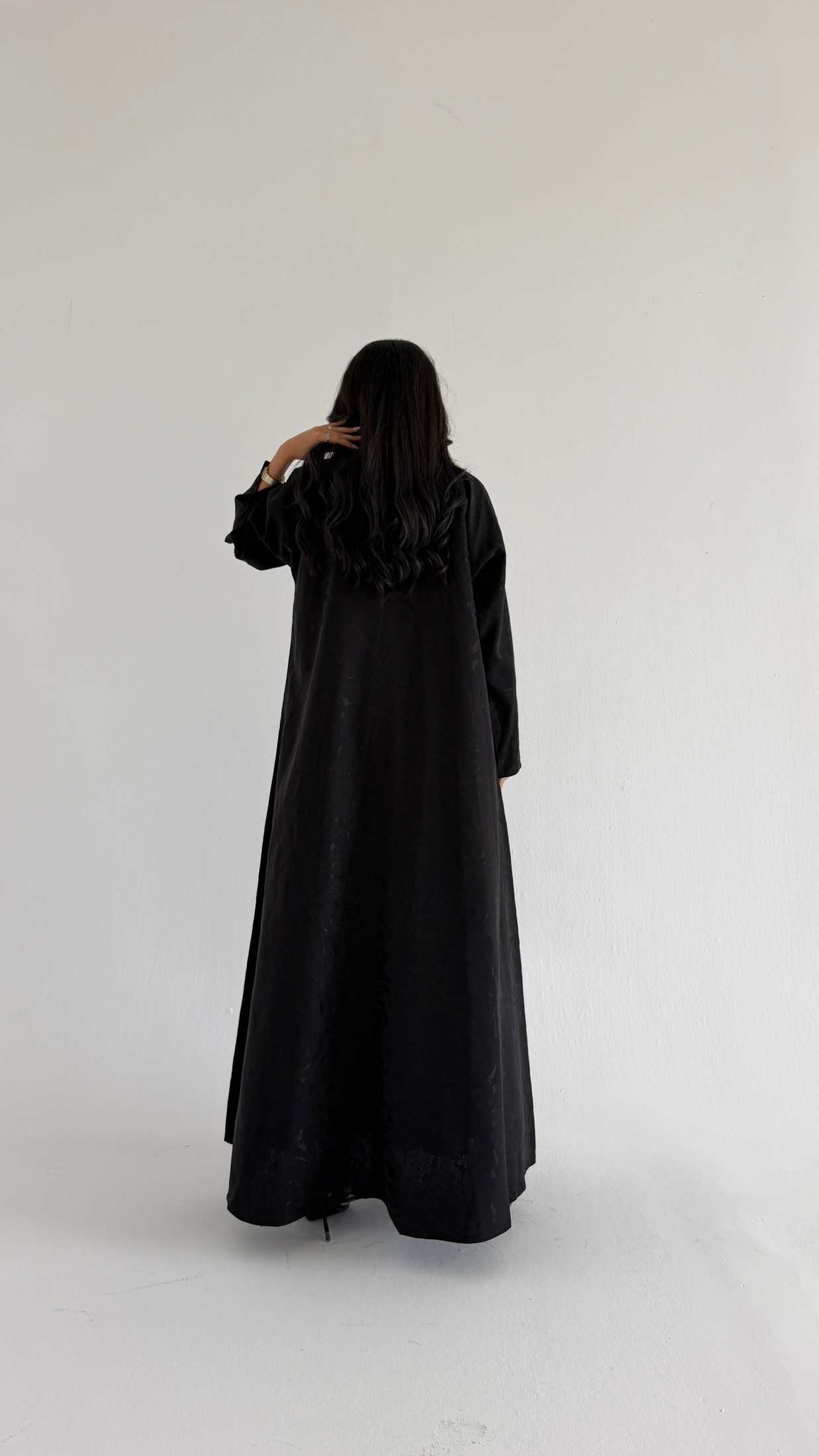 MWT1556 عباية جاكار اسود - Aya