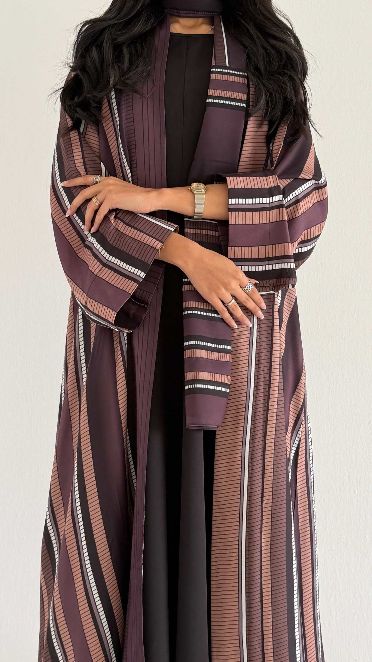MWT1554 عباية طباعة | Printed Abaya - Aya