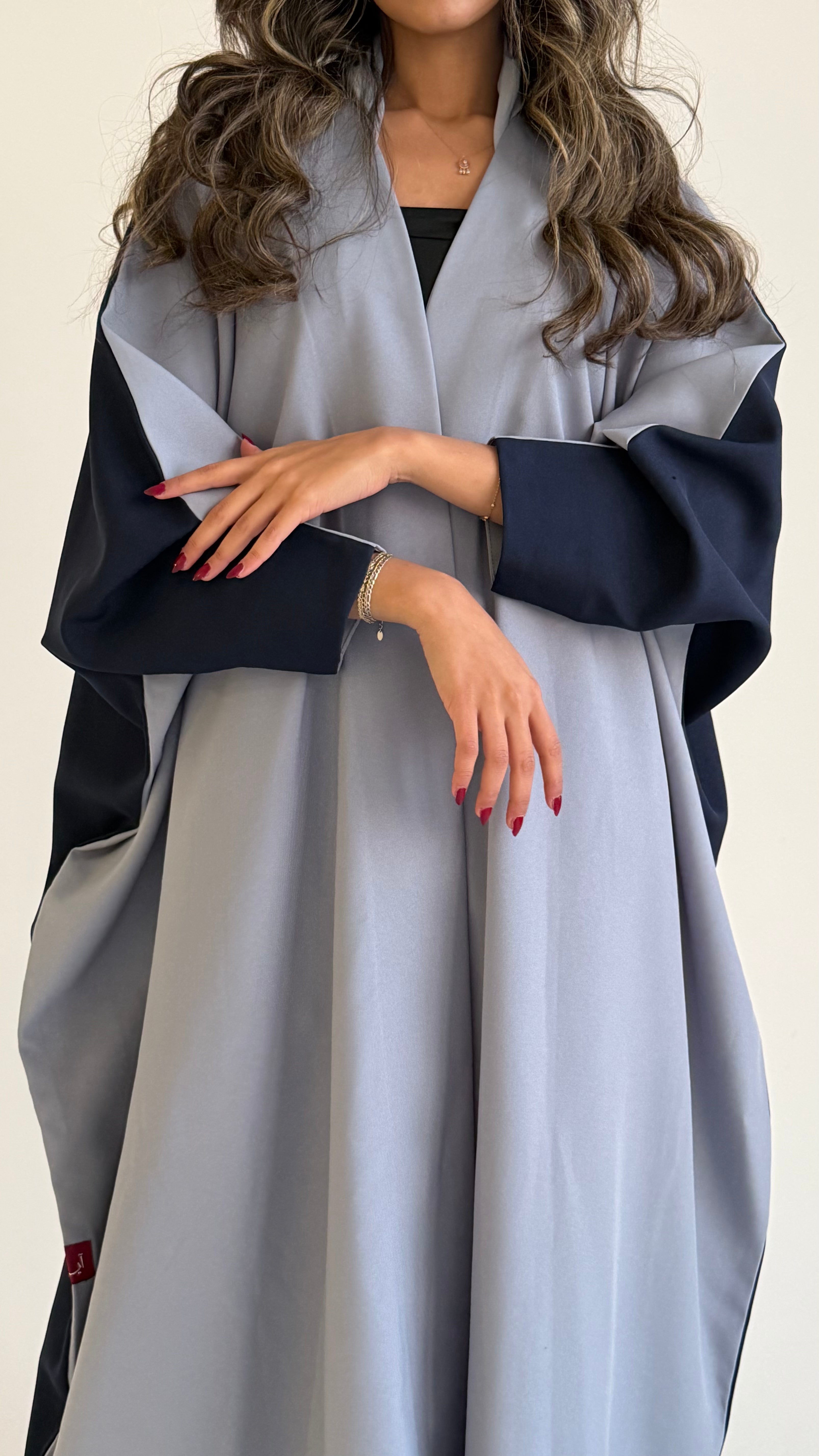 MWT536 - عباية سماوي وأزرق - Aya