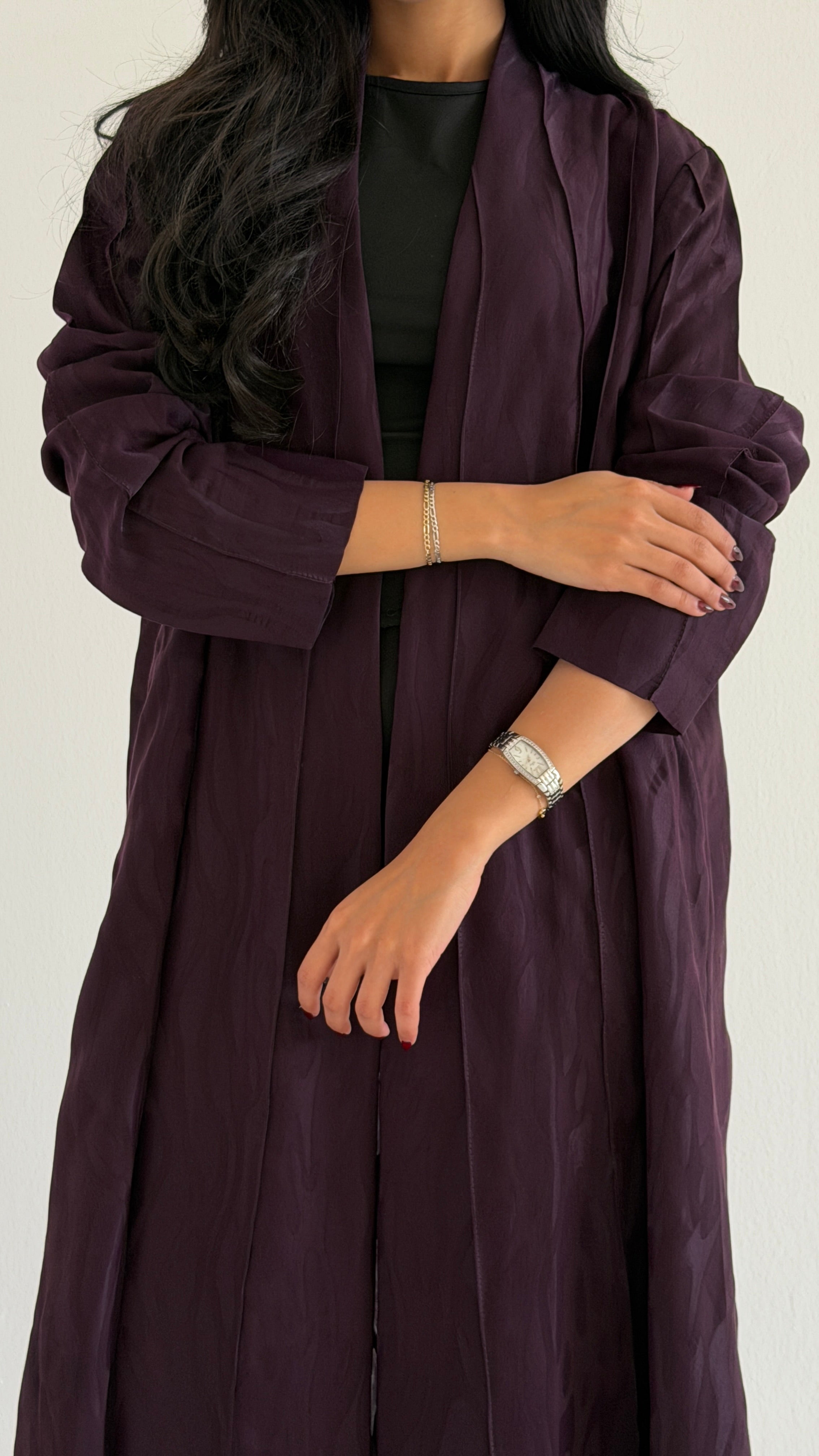 MW2090 - عباية جاكار أنيقة بقصّة بليزر عصرية - Aya