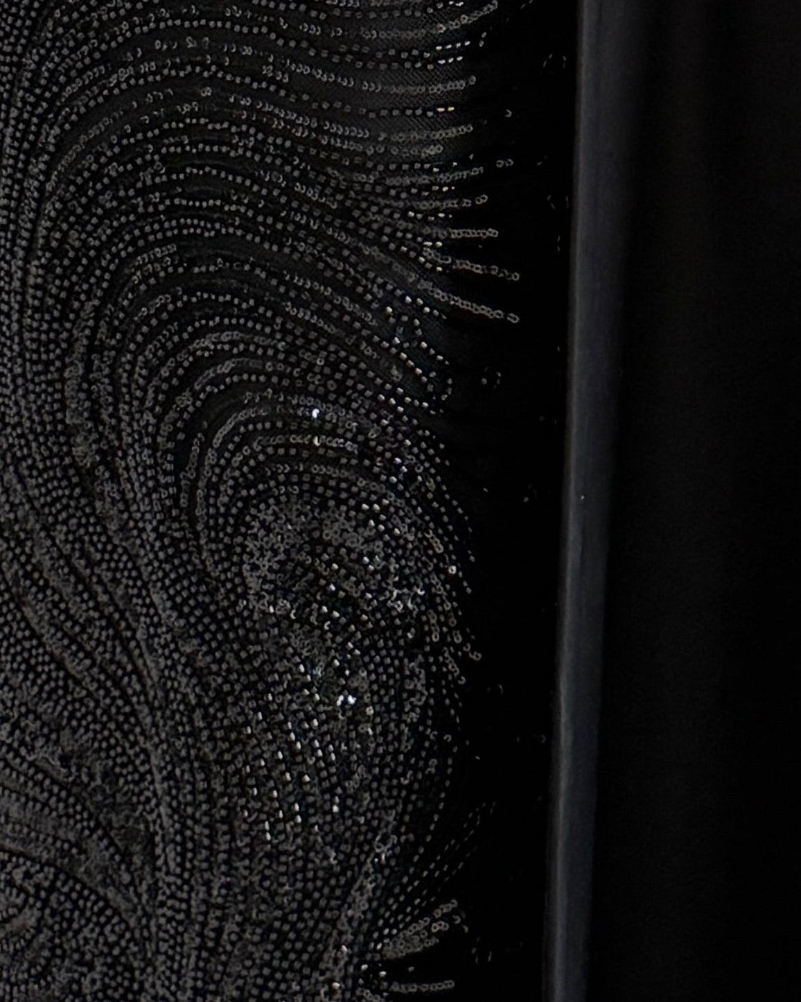 MWT1092 - عبايه اسود اشك اسود - Aya