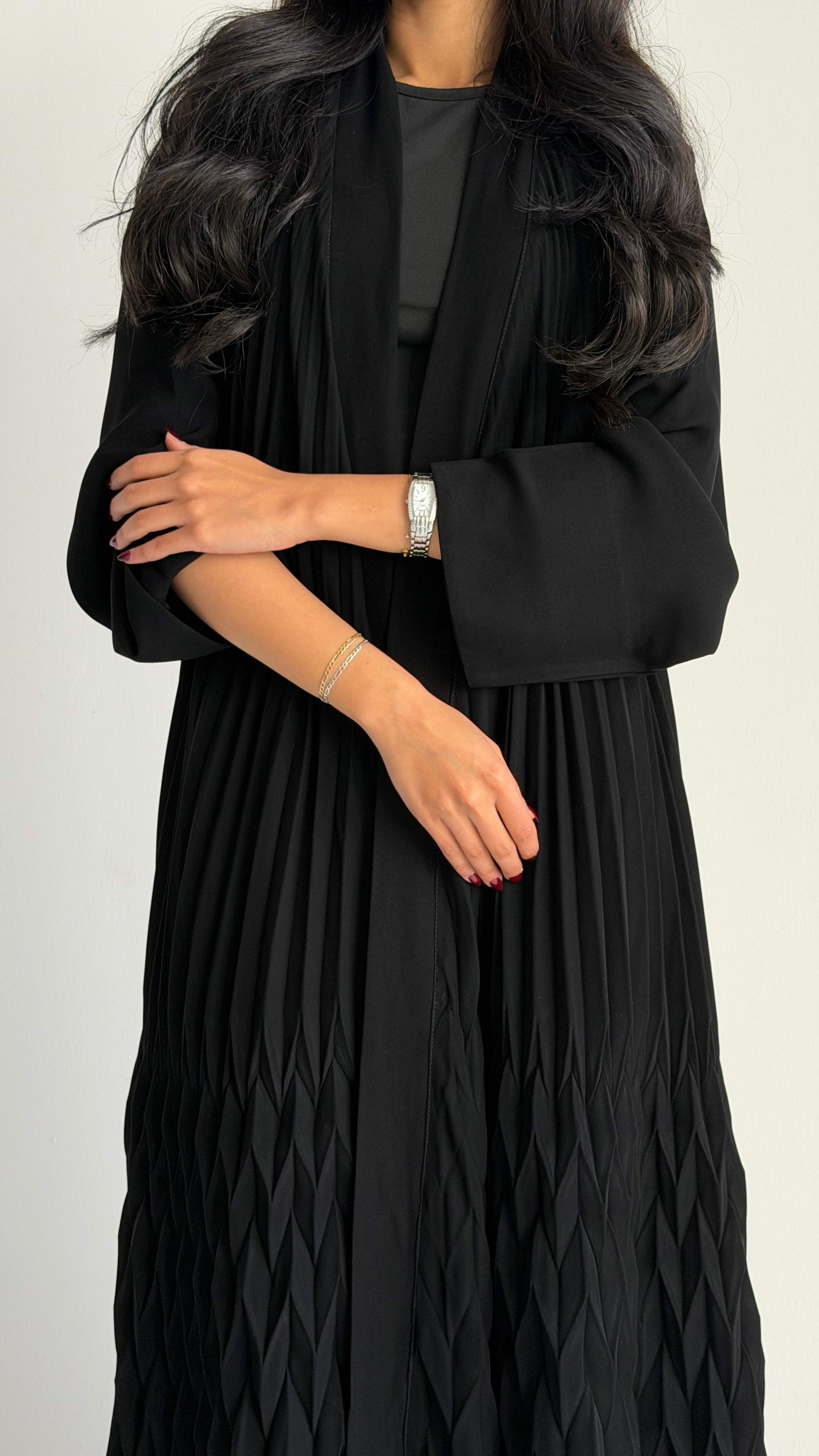 MW2068 - عباية كلوش بتقنية ثري دي - Aya