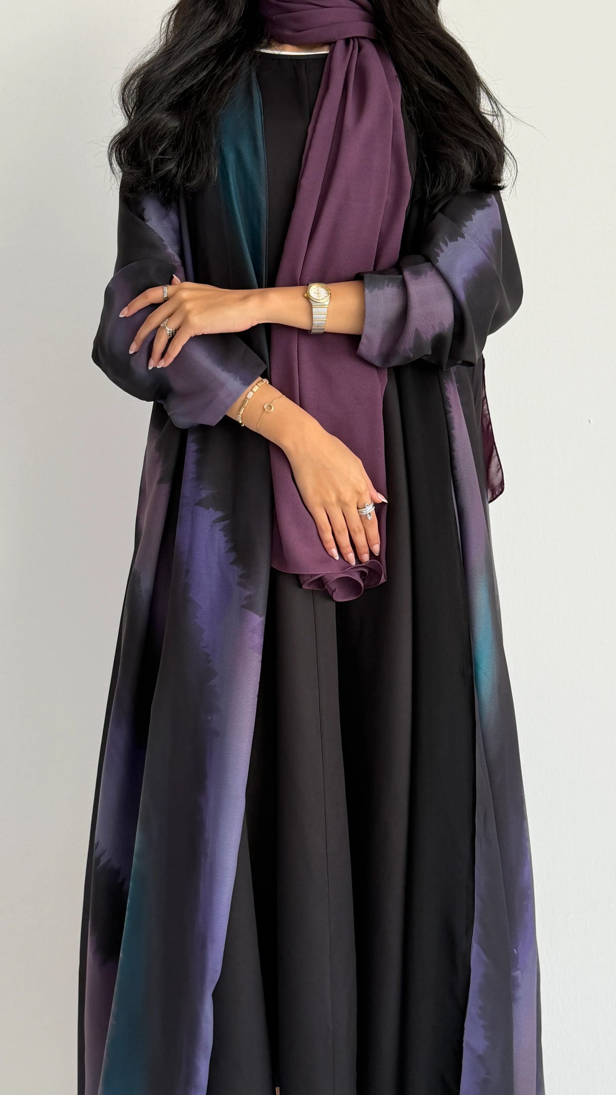 MWT2137 - عباية طباعة- Printed Abaya - Aya