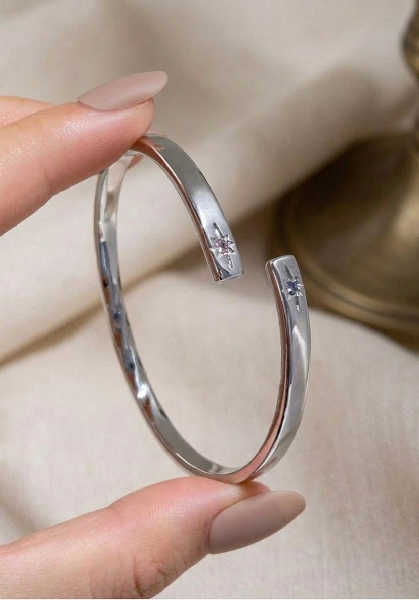 MWAC015 -إسورة أنيقة على شكل نجمة ثمانية الأطراف قابلة للتعديل - Aya