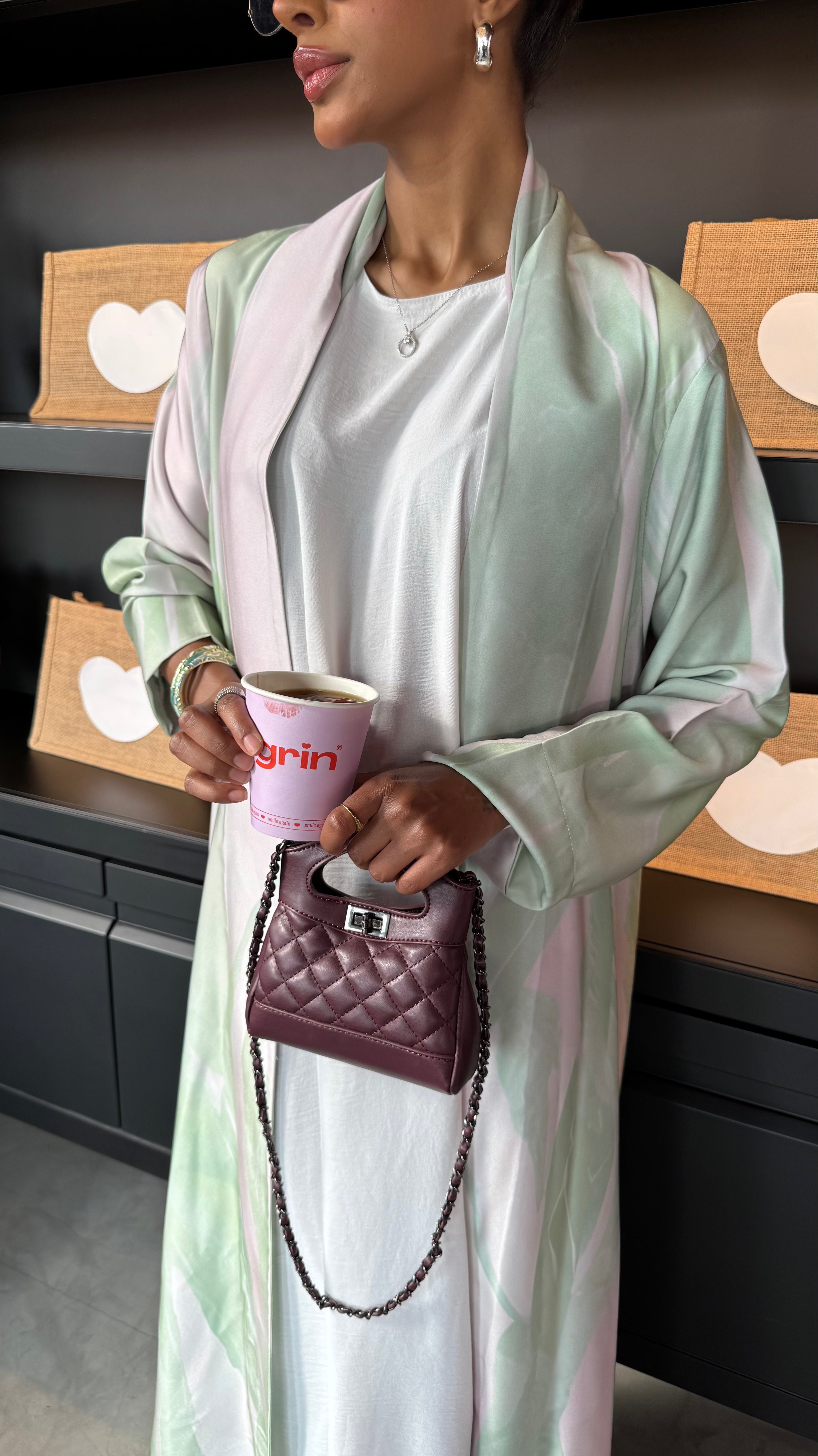 MW1476 -عباية مطبوعة صيفية | Ombre Breeze - Aya