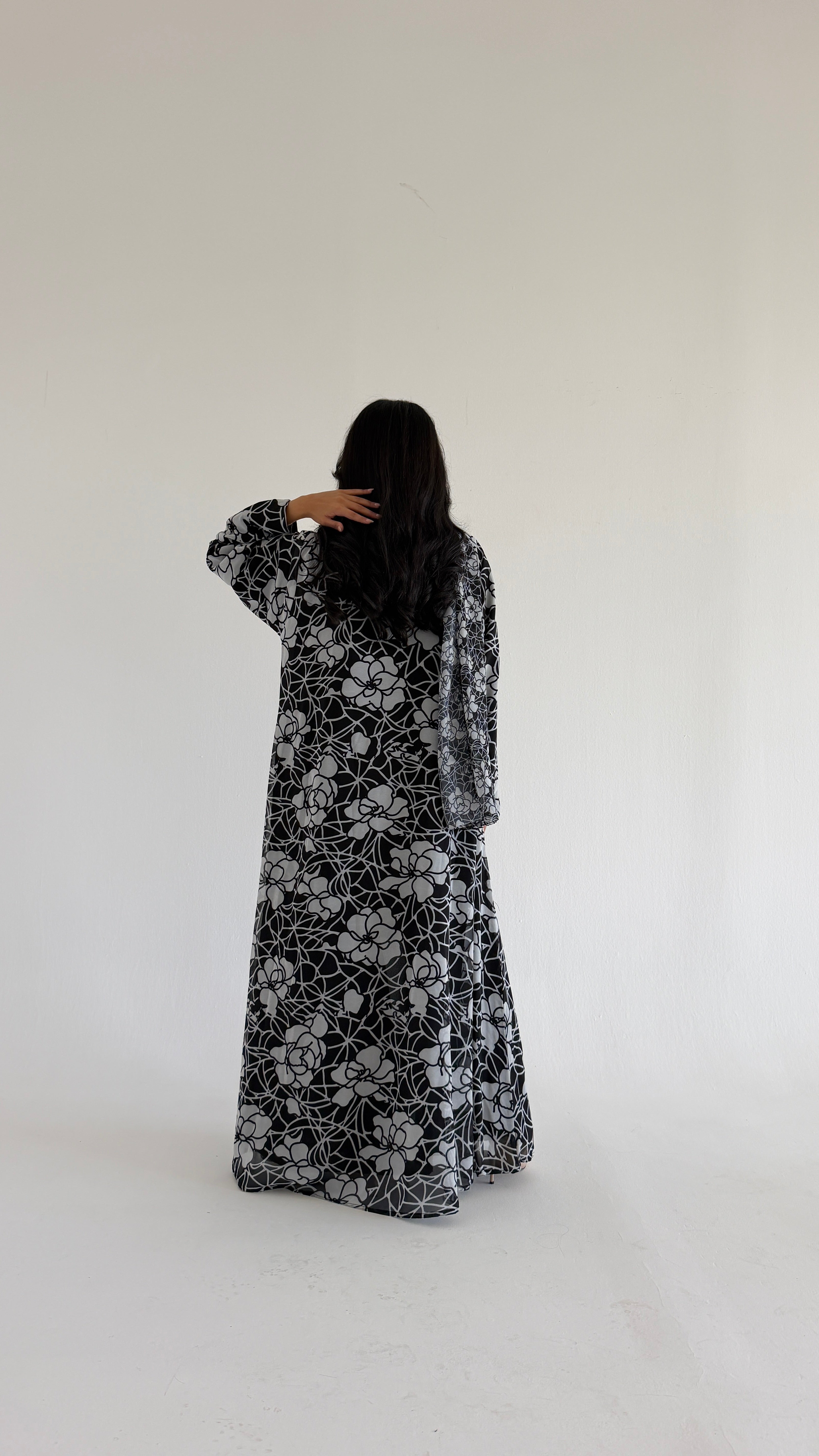 MWT1111 - عباية طباعة | Printed Abaya - Aya