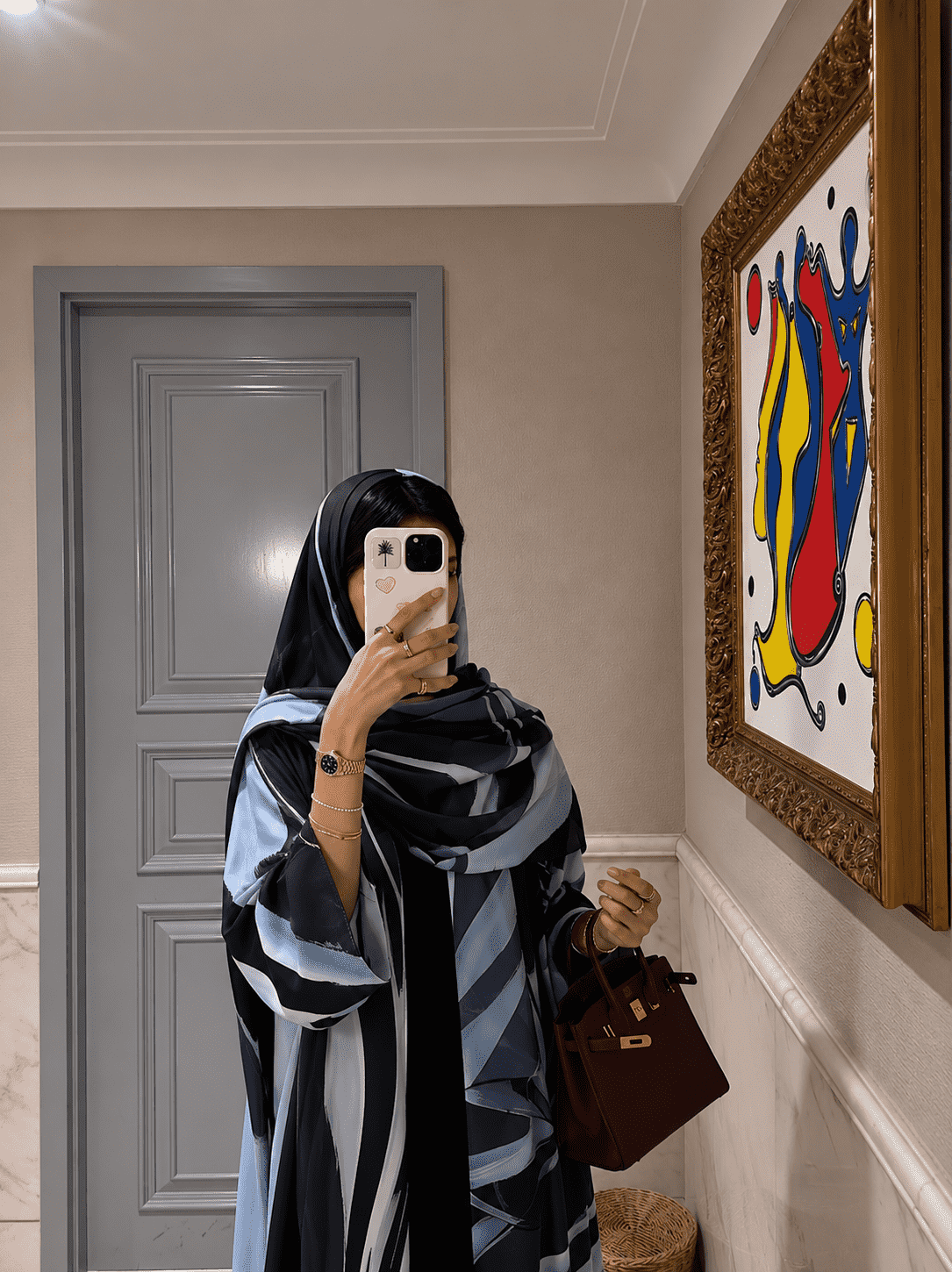 MWT1134 - عباية طباعة | Printed Abaya - Aya