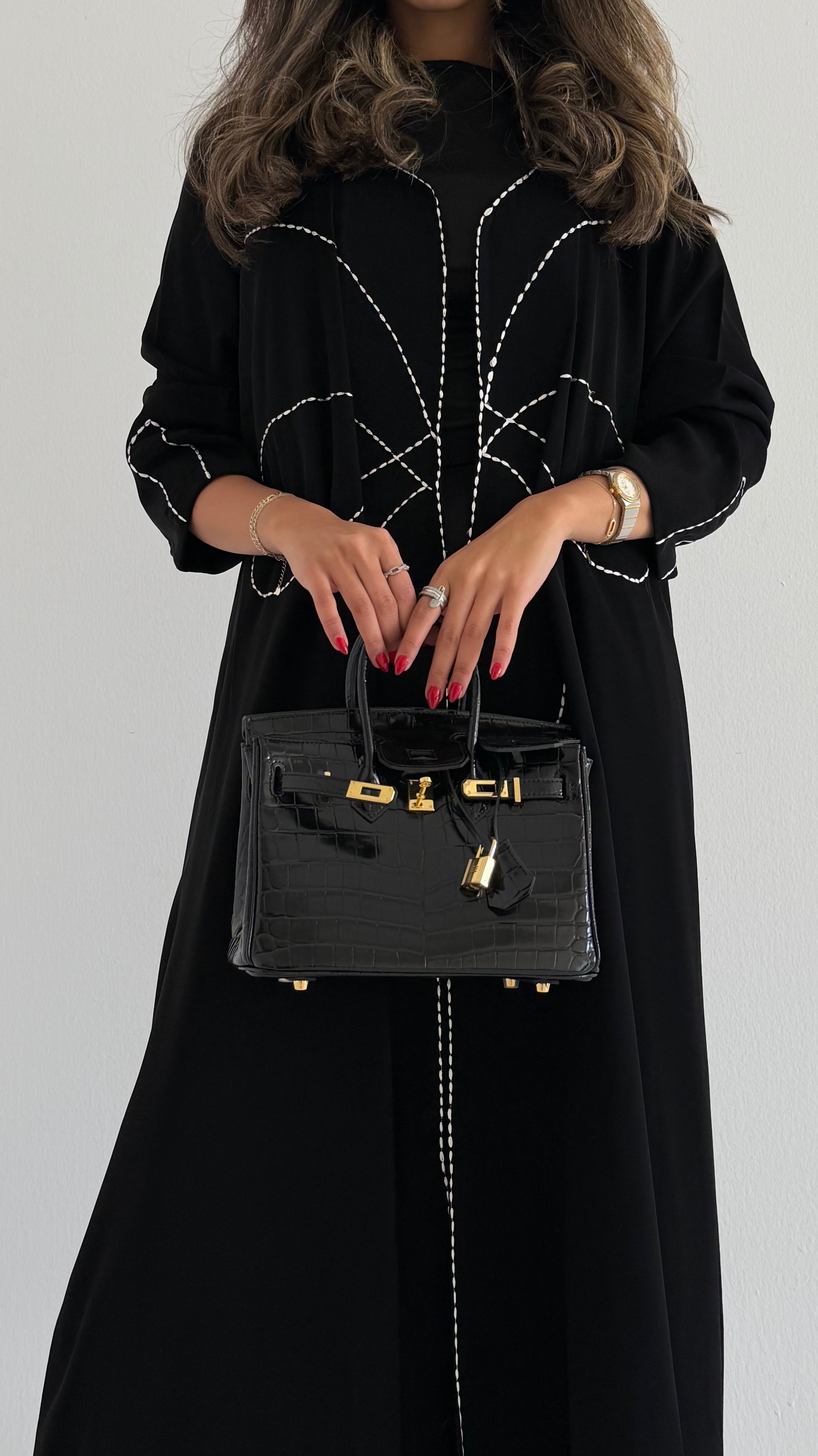 MW1683 - عباية ملكي تطريز يدوي - Aya