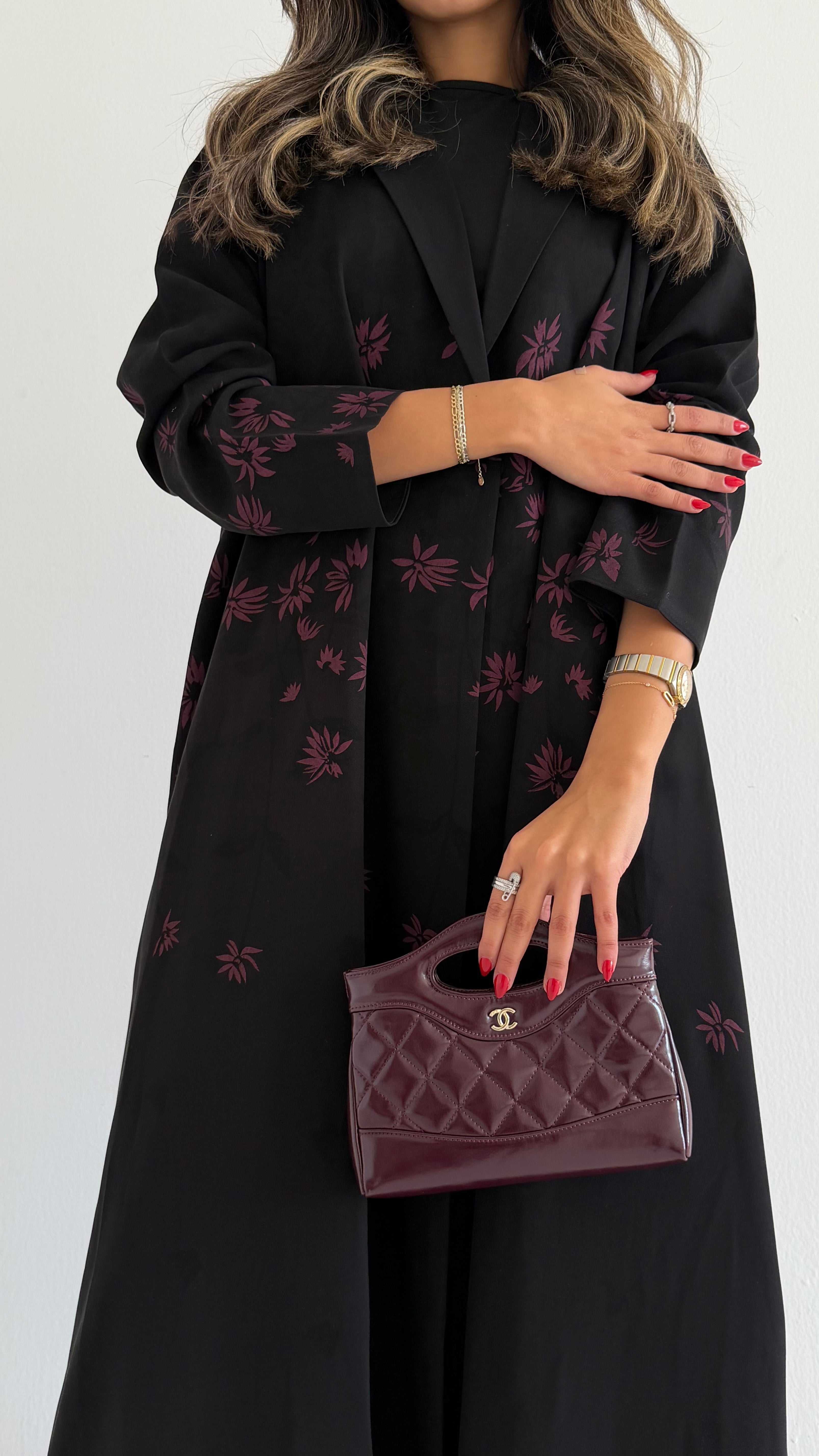 MW1301 - عبايه كريب سوداء