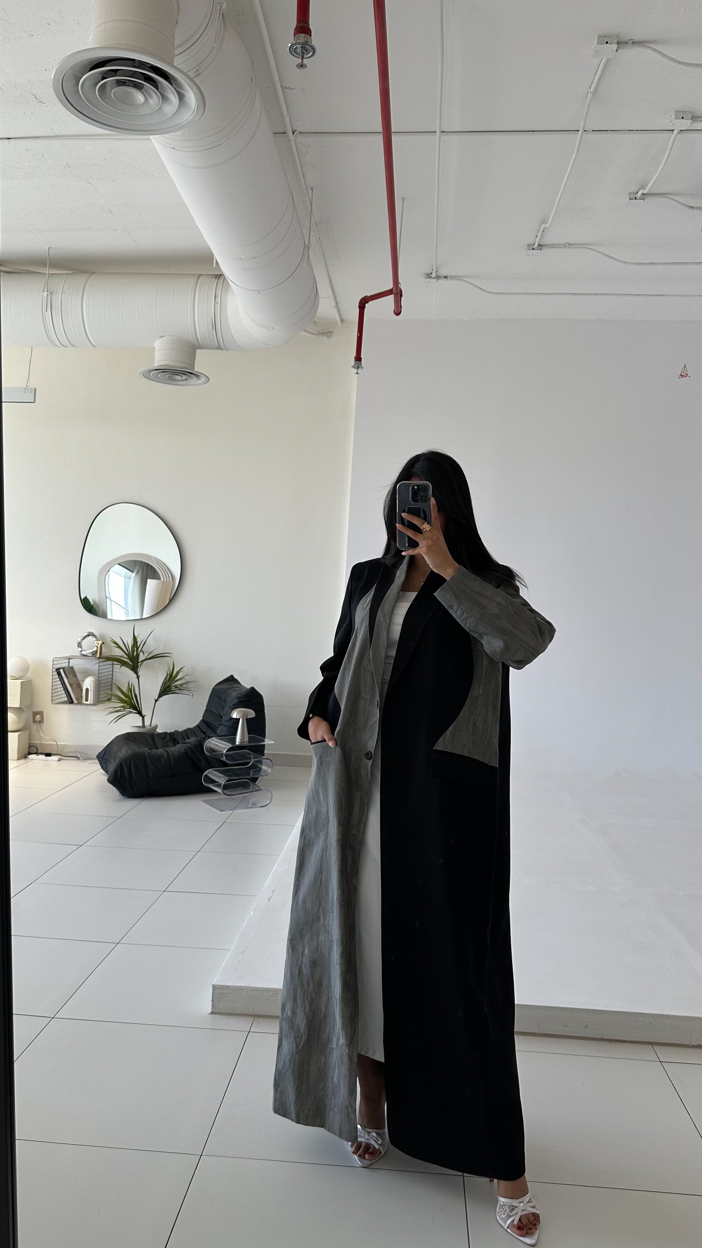 MW1371 -عبايه كريب مع تدخيل تفته مشجر - Aya