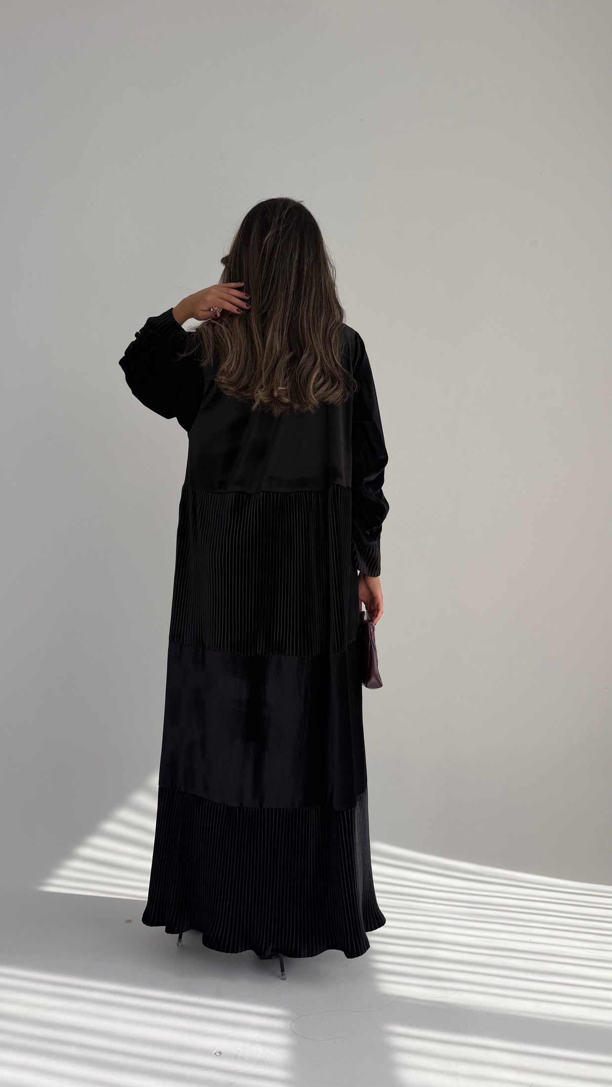 MWT878 - عباية مخمل بيليسية - Aya