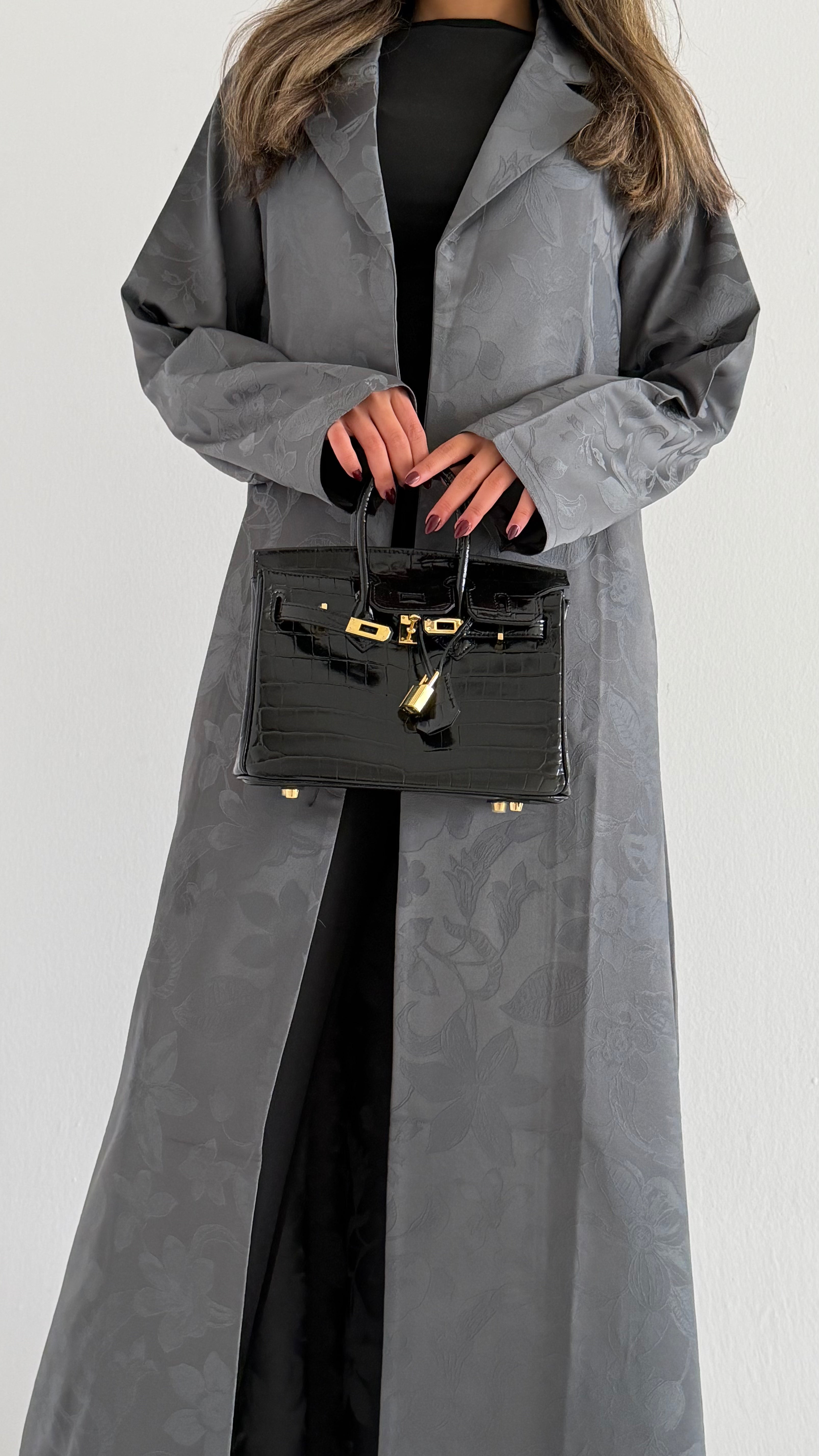 MWT862 - Printed Blazer Abaya