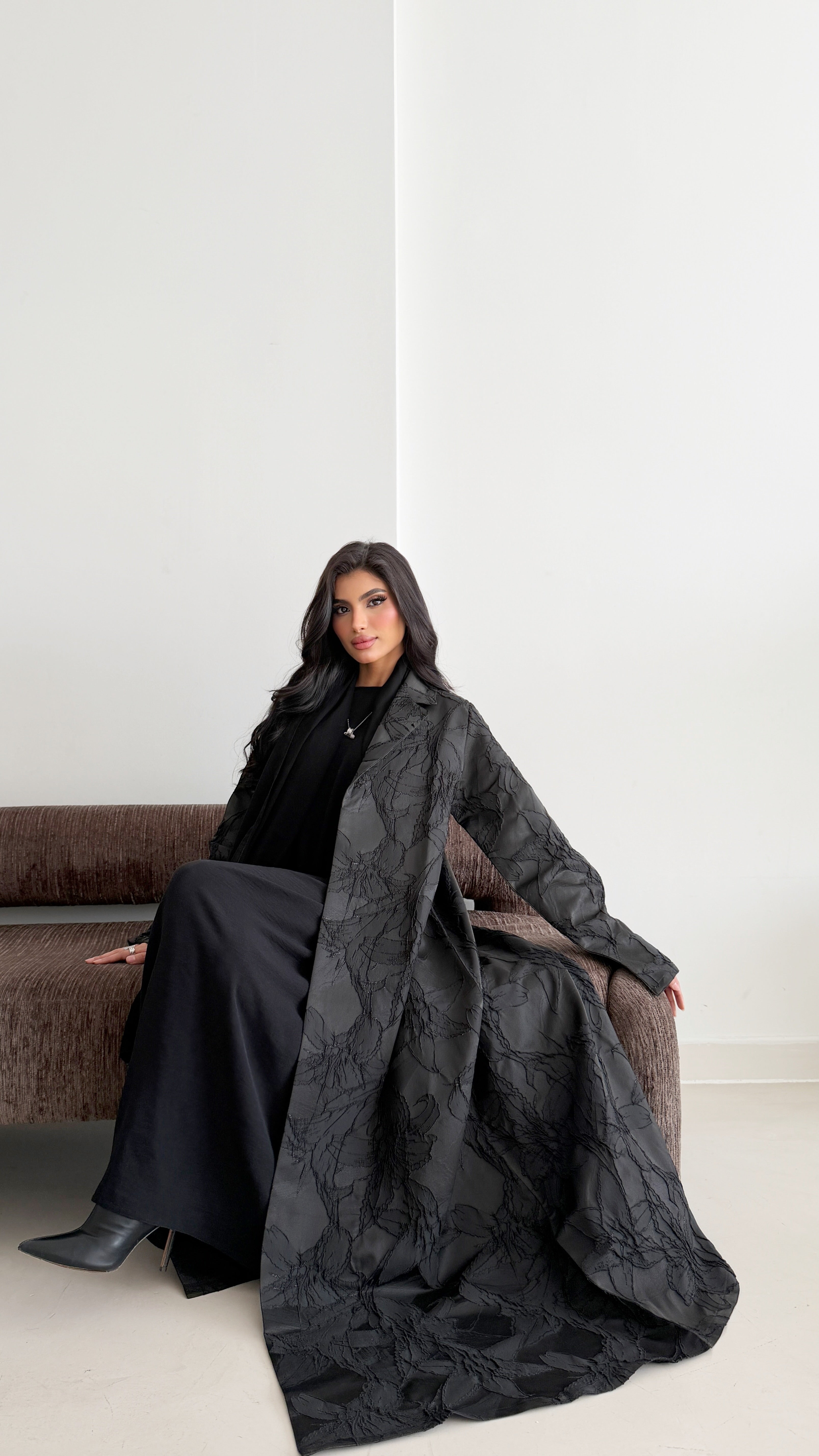 MWT850 - عباية بليزر جاكار - Aya