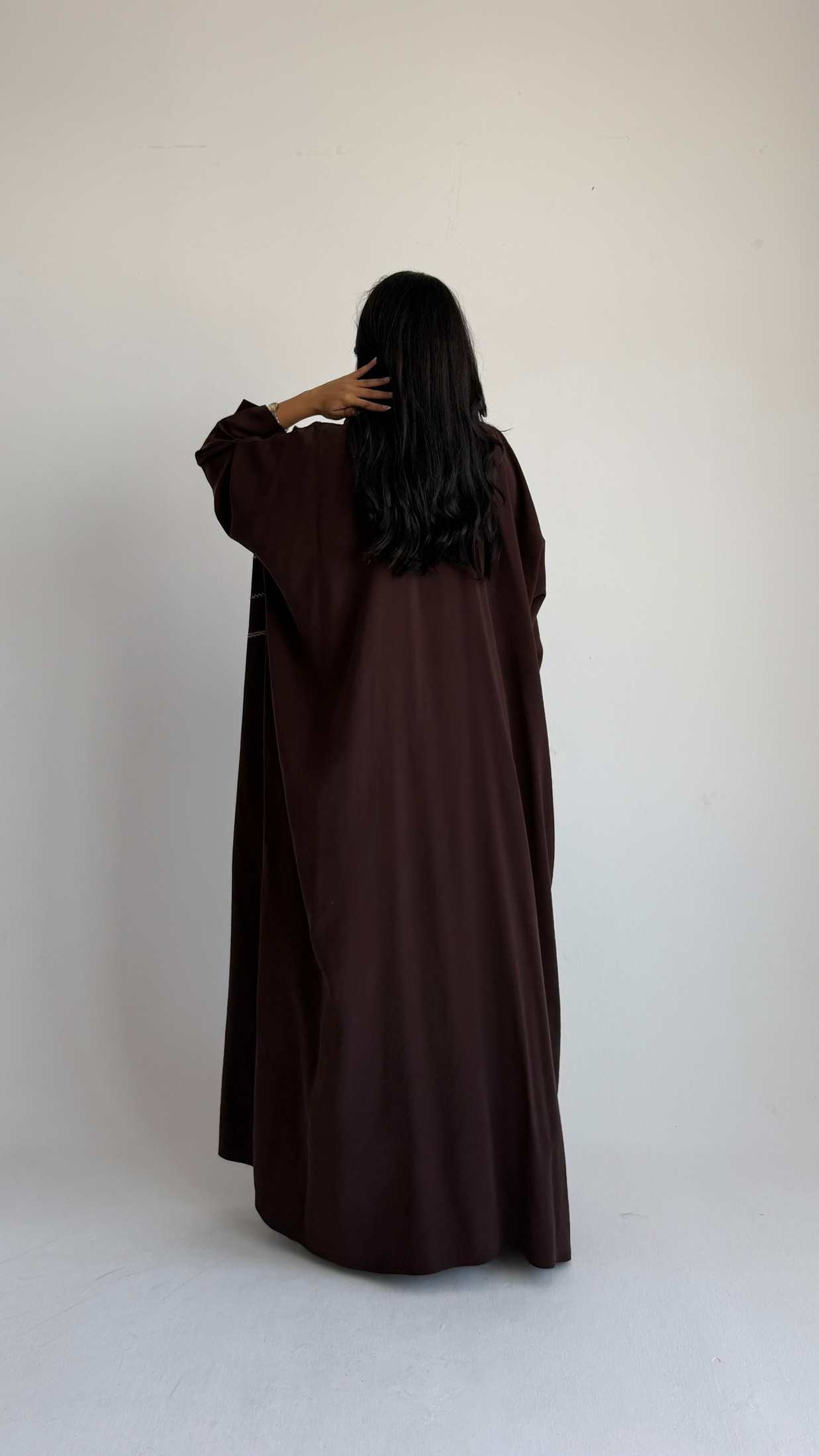 MWT4258 - عباية حرير مغسول بشك أغصان - Aya