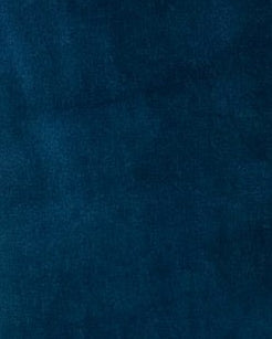 MWJ035 - جلابية مخمل ازرق سترتش و كلفة ورد أبيض - Aya