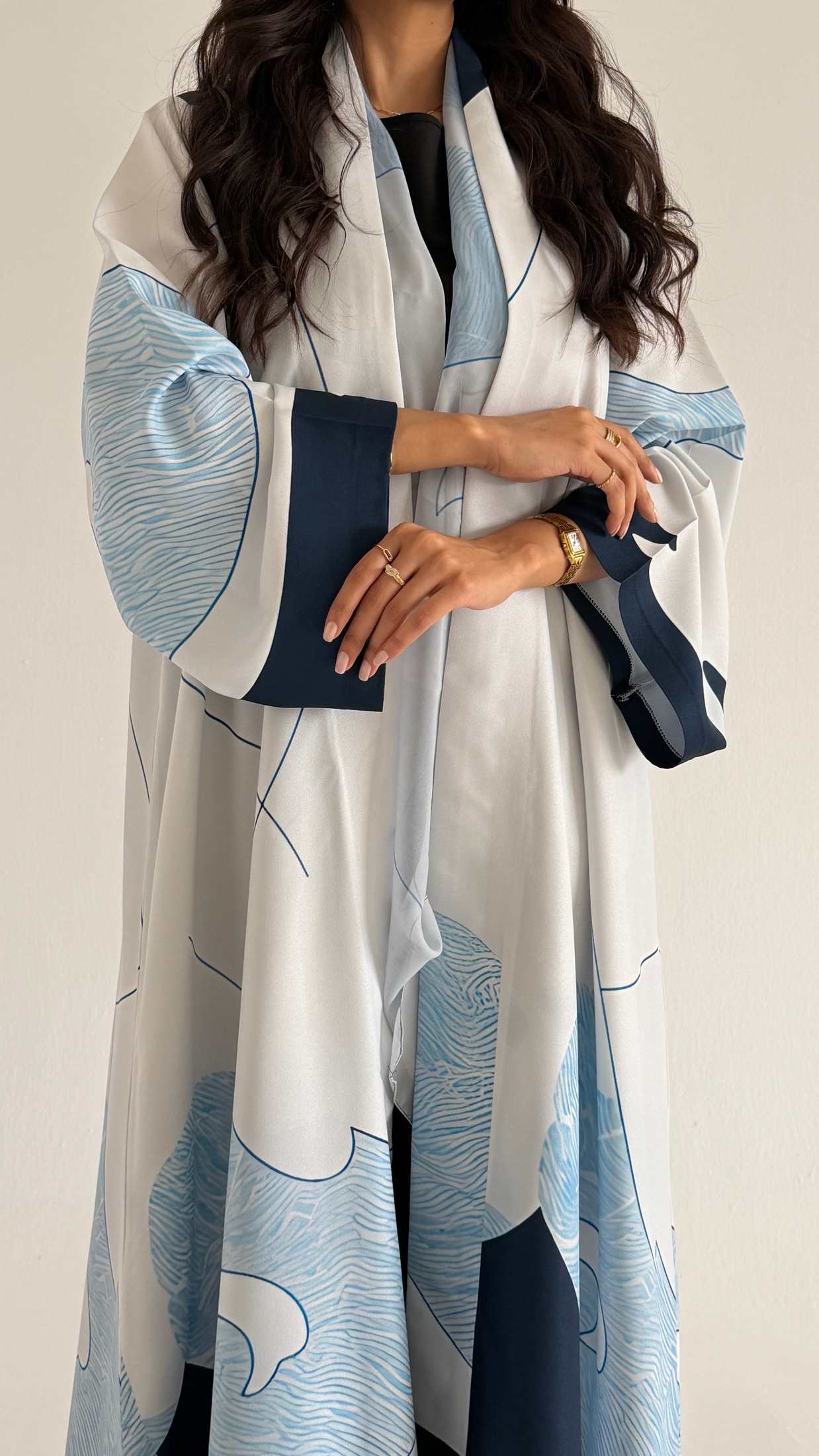 MWT1139 - عباية طباعة | Printed Abaya - Aya