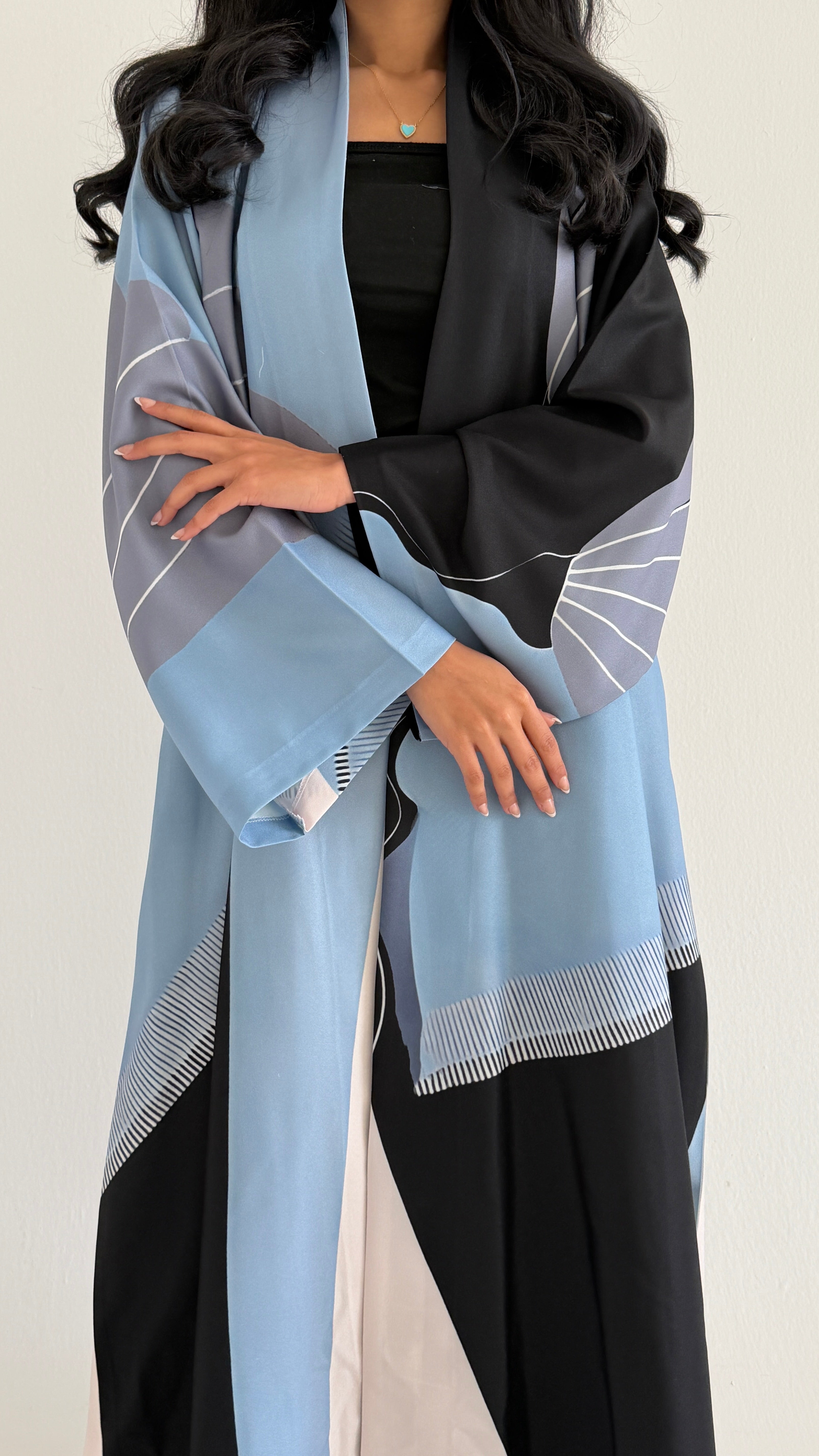 MWT1141 - عباية طباعة | Printed Abaya - Aya