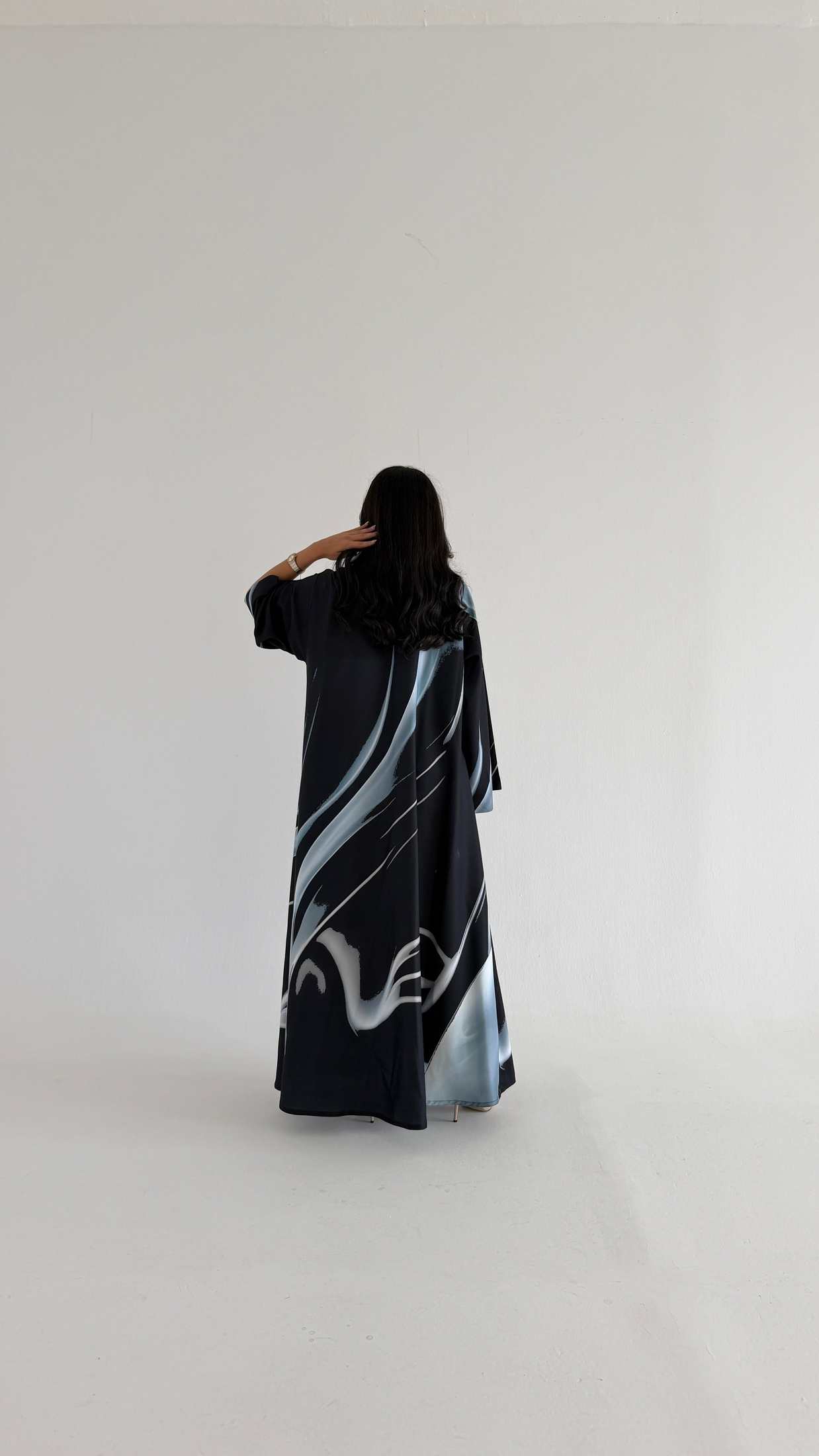 MWT1134 - عباية طباعة | Printed Abaya - Aya