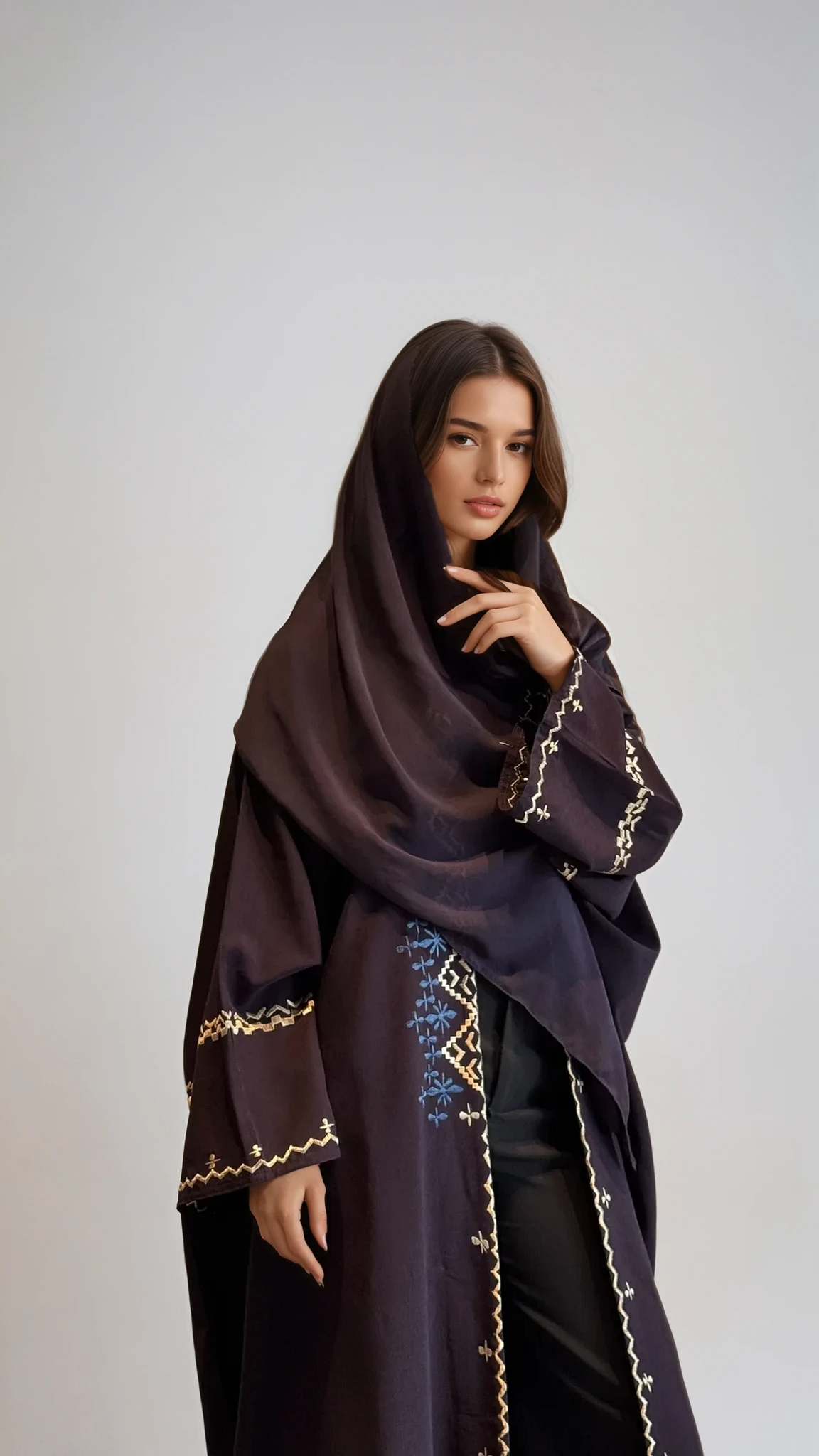 MWT364 - عباية موفي تطريز - Aya