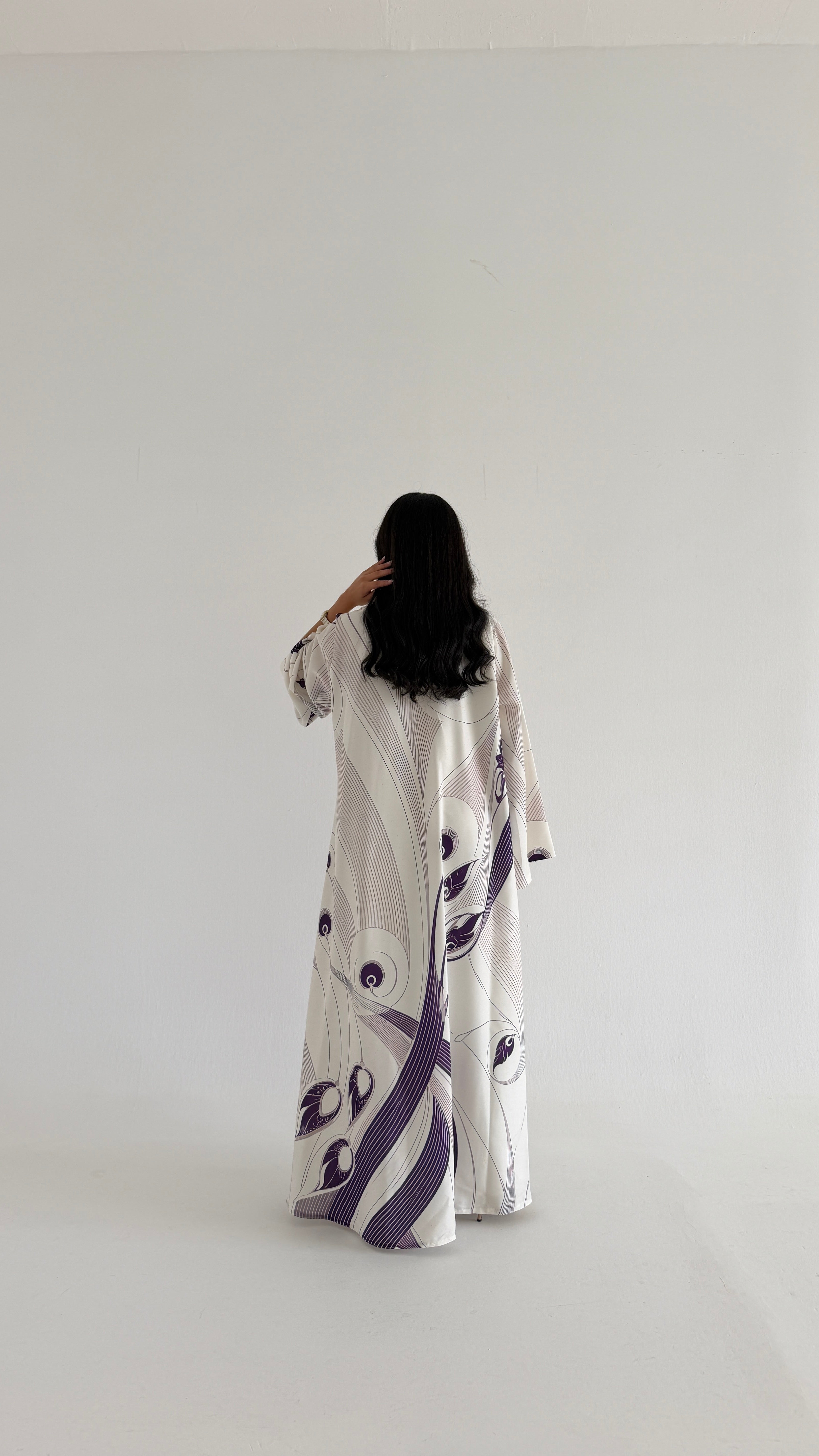 MWT1146 - عباية طباعة | Printed Abaya - Aya