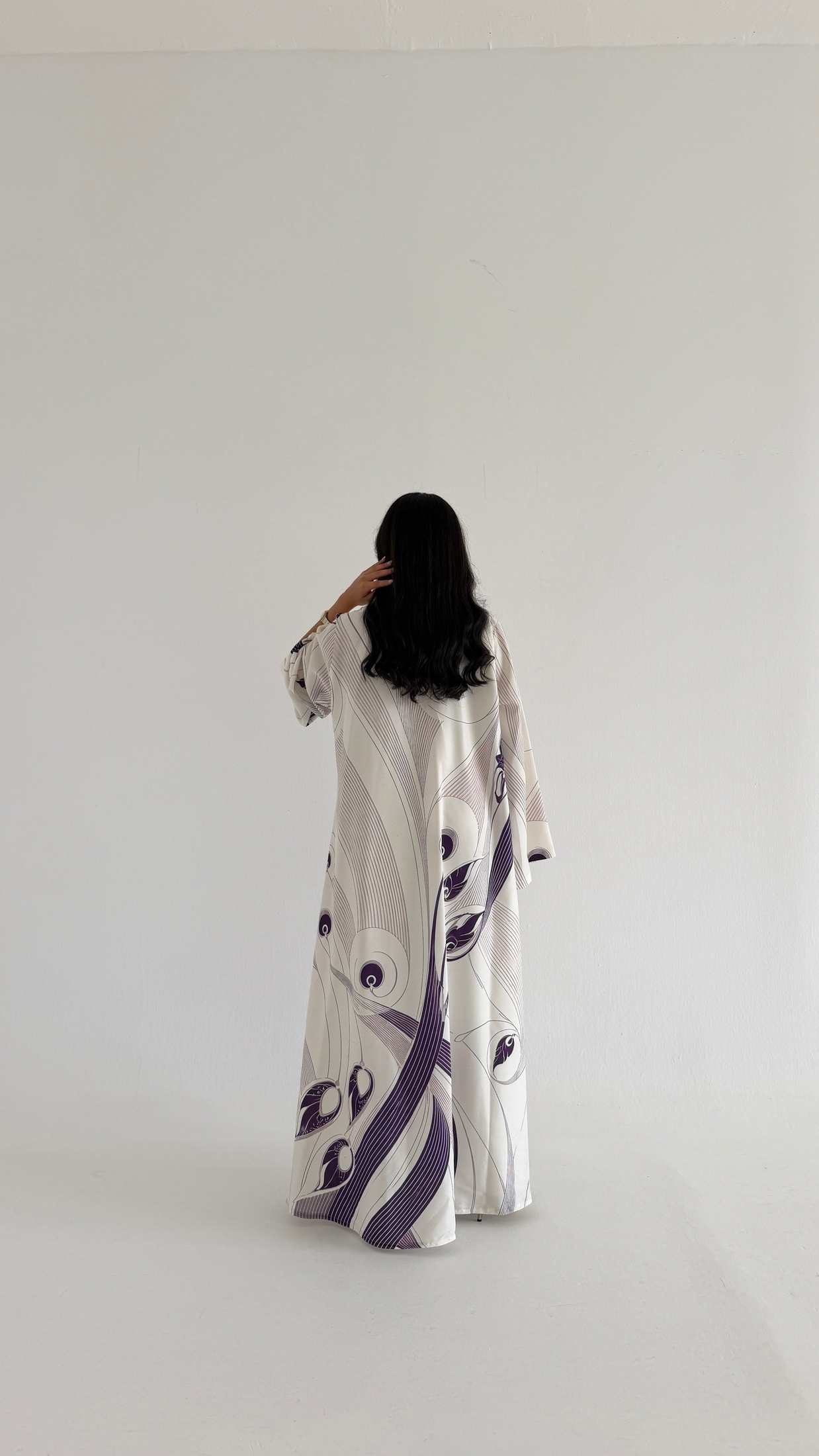 MWT1146 - عباية طباعة | Printed Abaya - Aya