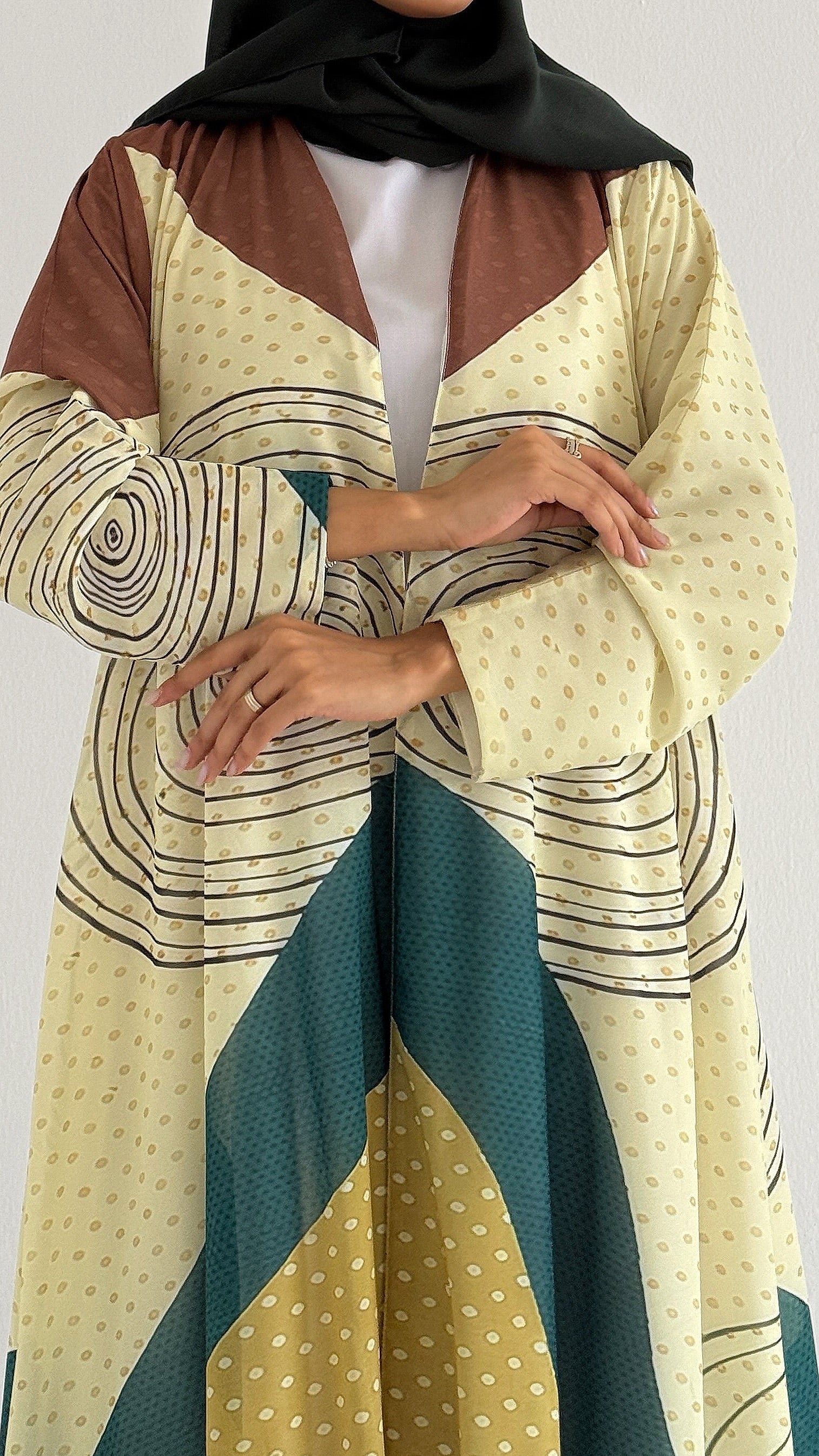 MWT2062 - عباية طباعة صيفية | Summer printed abaya - Aya