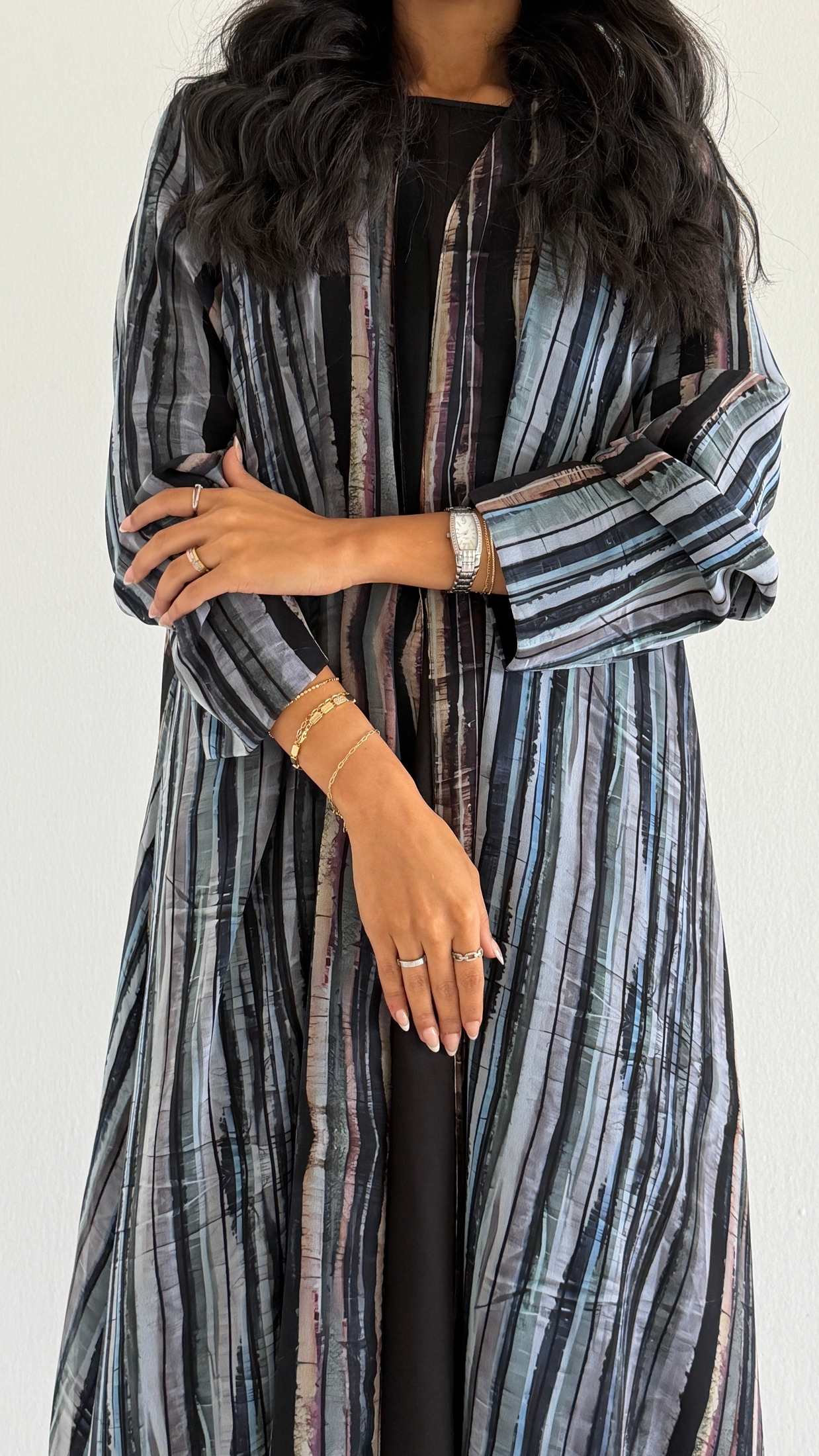 MWT2099 - Summer Printed Abaya | عباية صيفية طباعة - Aya