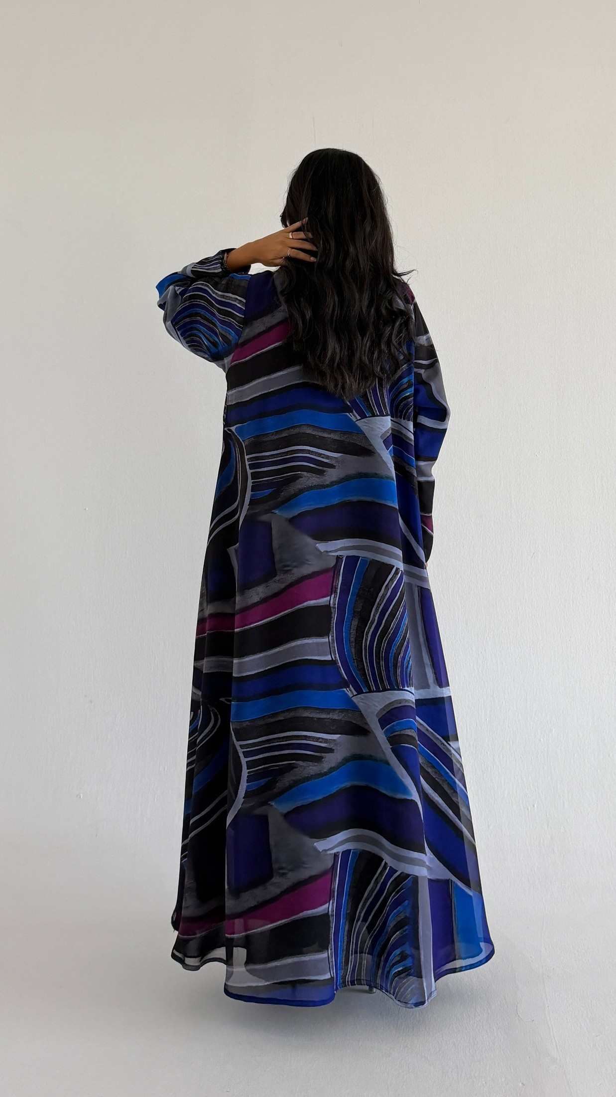 MWT2101 - Summer Printed Abaya | عباية صيفية طباعة - Aya