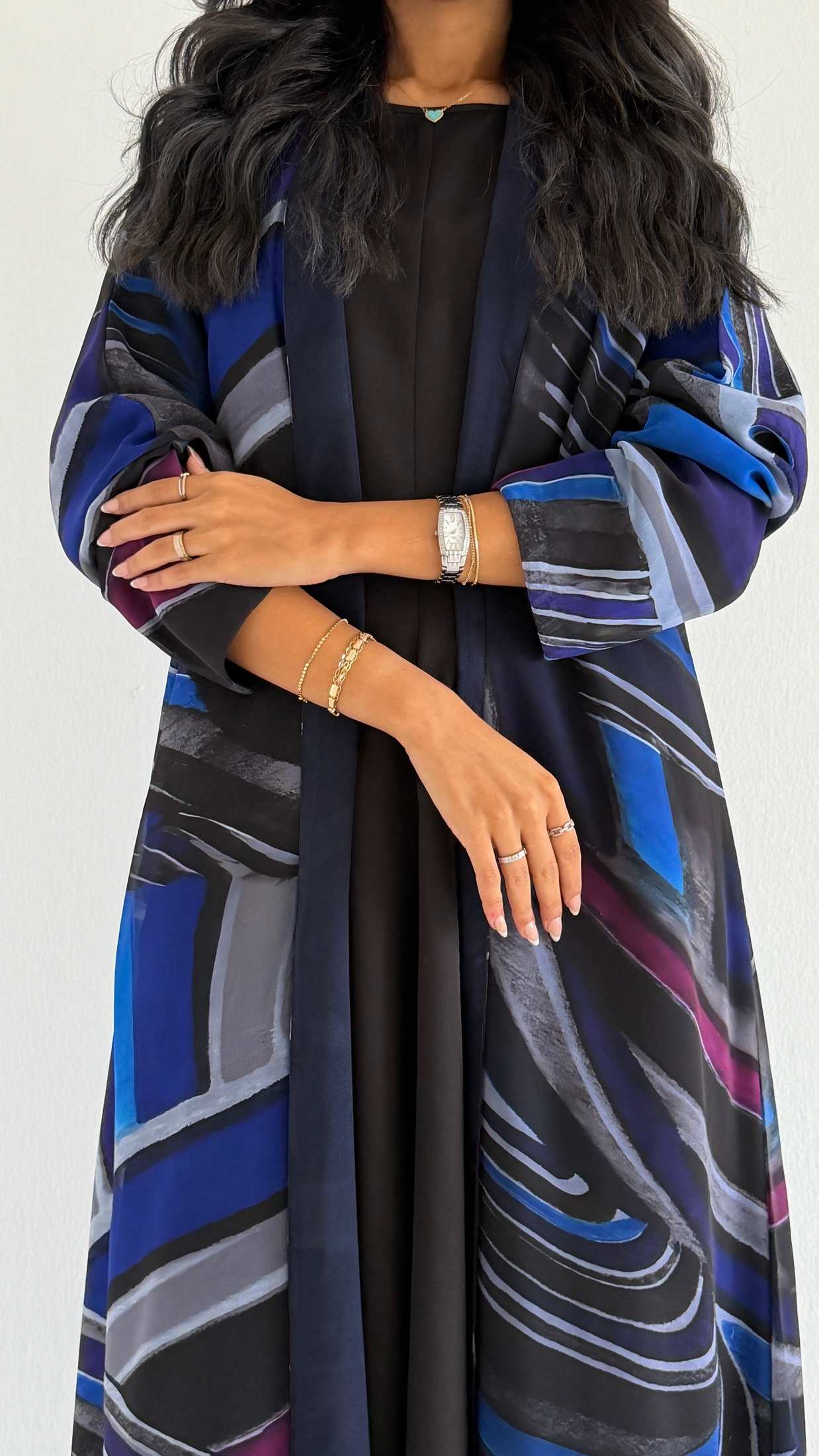 MWT2101 - Summer Printed Abaya | عباية صيفية طباعة - Aya