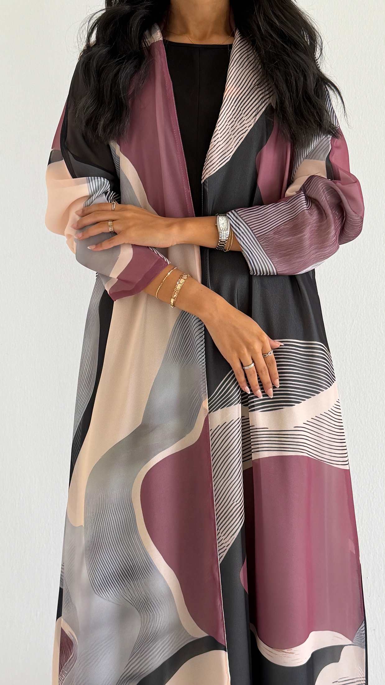 MWT2098 - Summer Printed Abaya | عباية صيفية طباعة - Aya