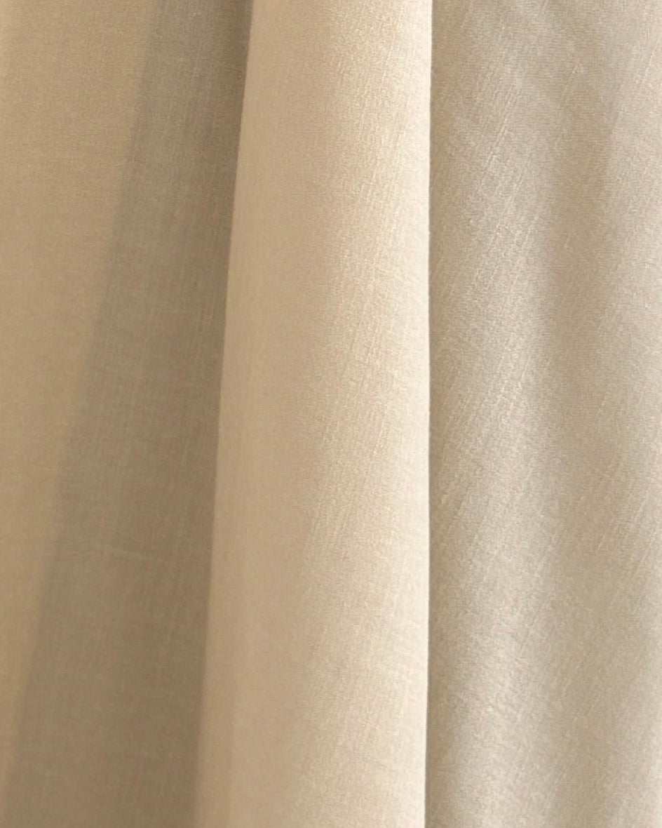 MWT1151 - عبايه لنن تطريز مع تدخيلة شانتون - Aya