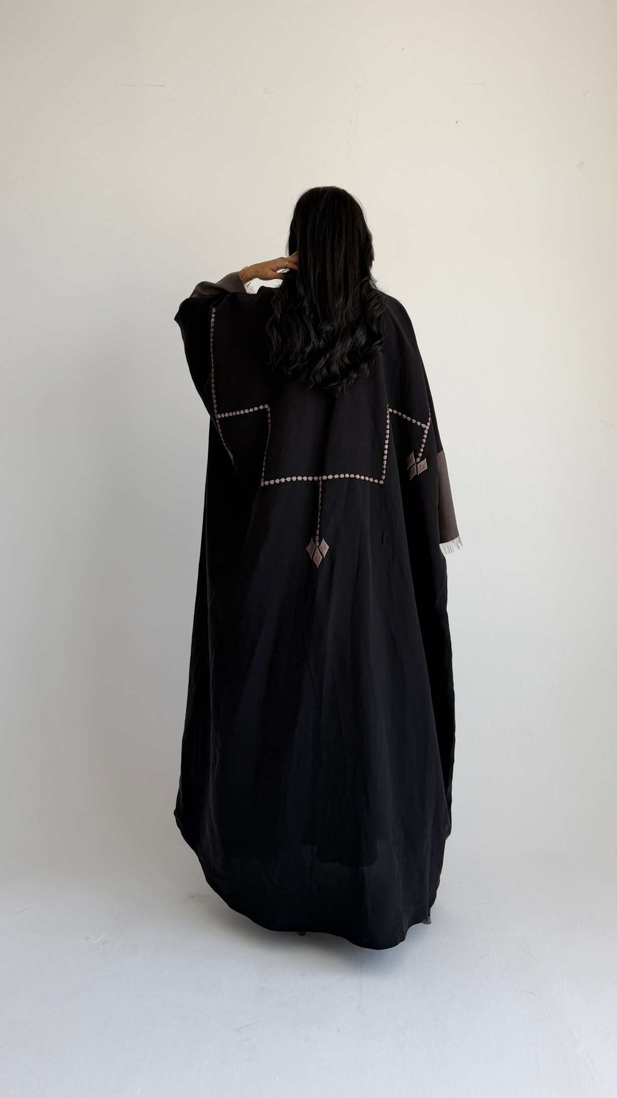 MWT1224 - عباية تطريز صيفي |Summer Embroidered Abaya - Aya