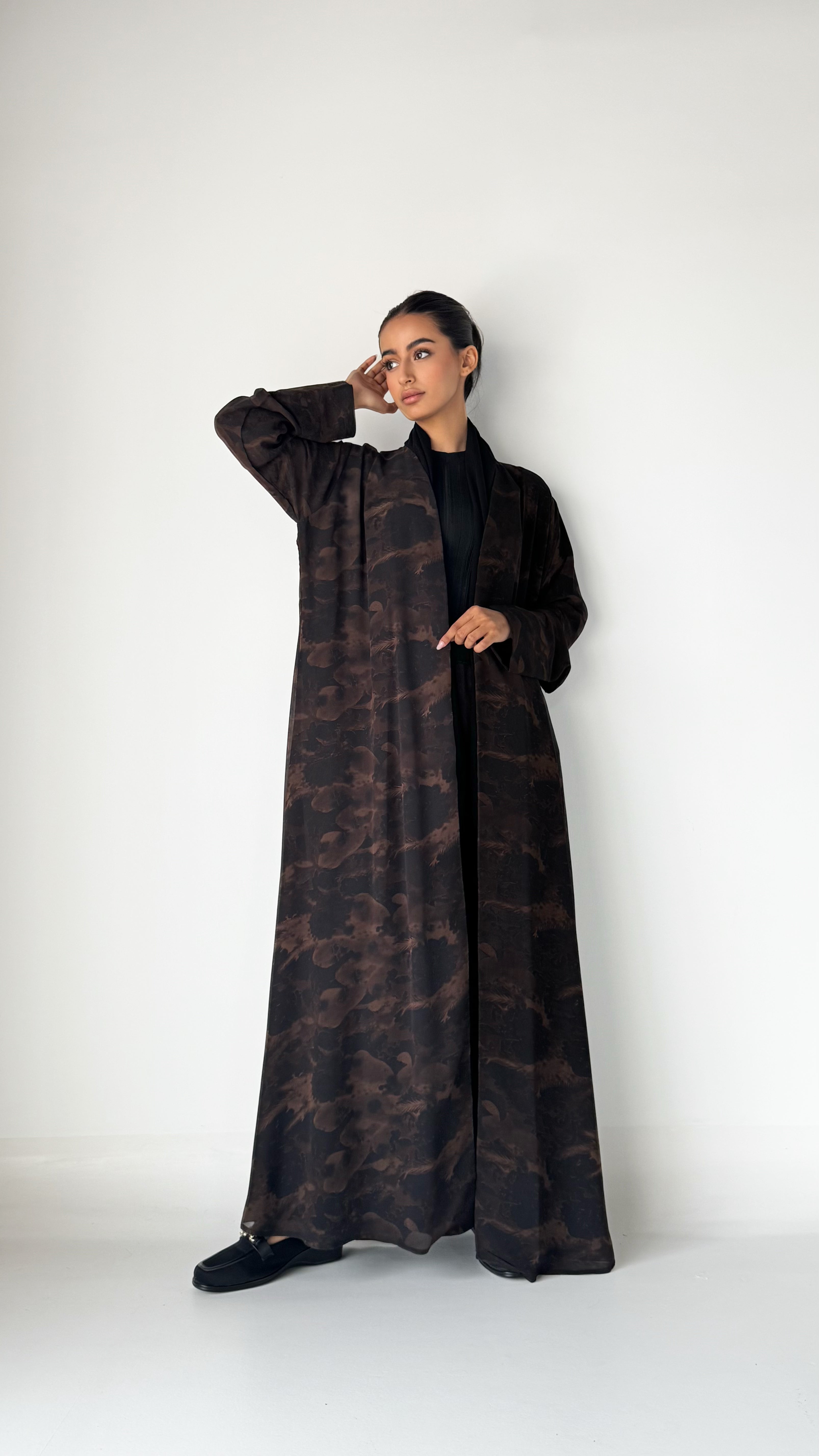 MW1515 - عباية صيفية مموج كلوش - Aya