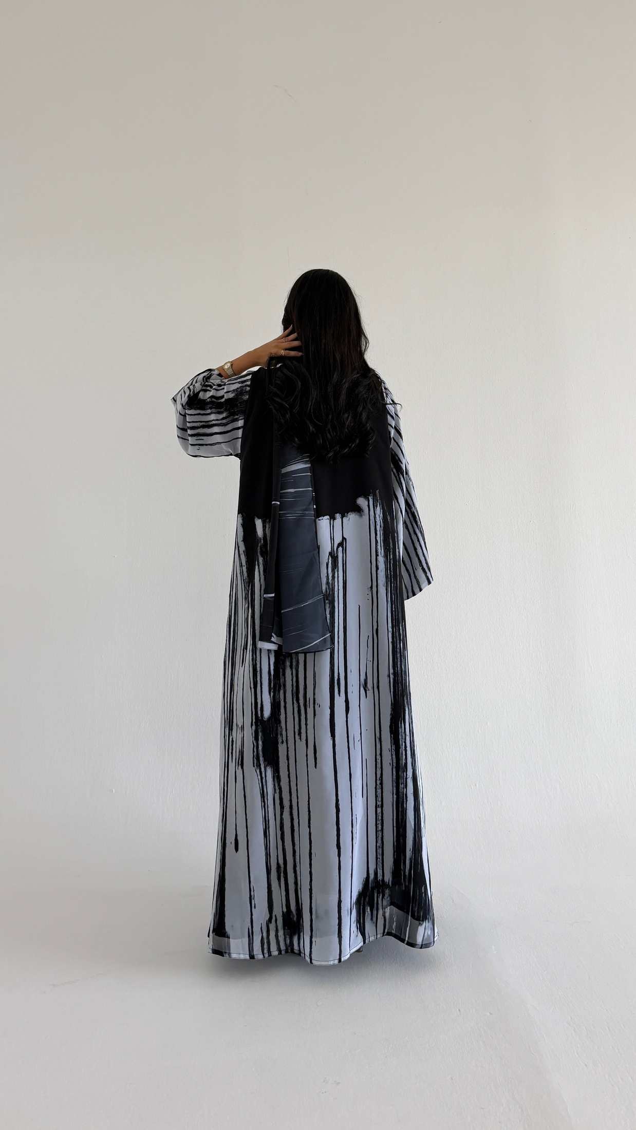 MWT1076 - عباية طباعة | Printed Abaya - Aya