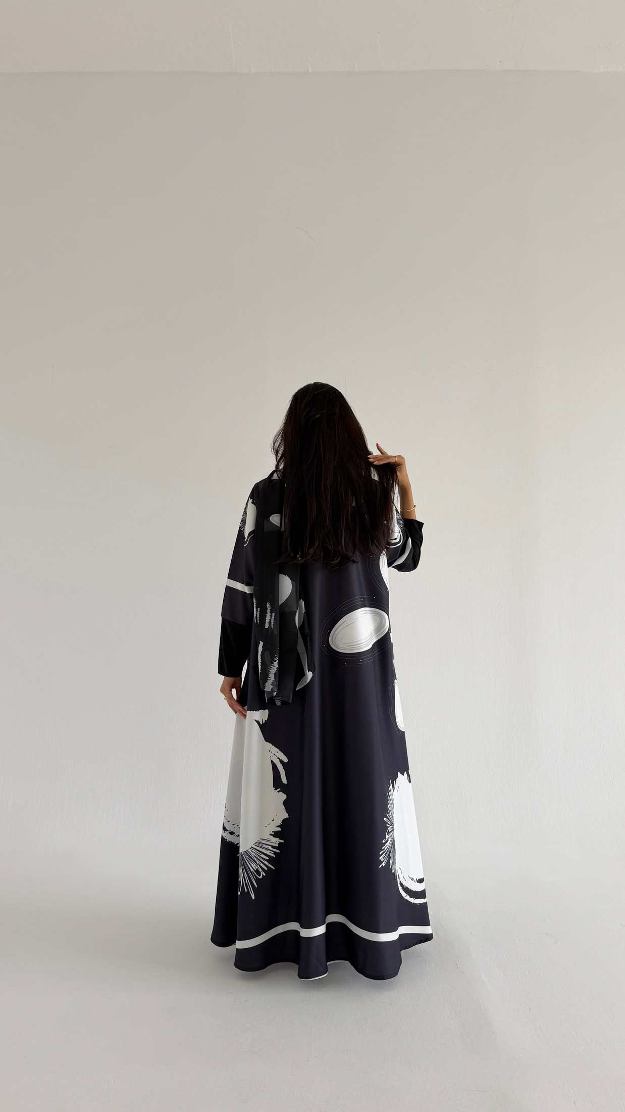 MWT1158 - عباية طباعة | Printed Abaya - Aya
