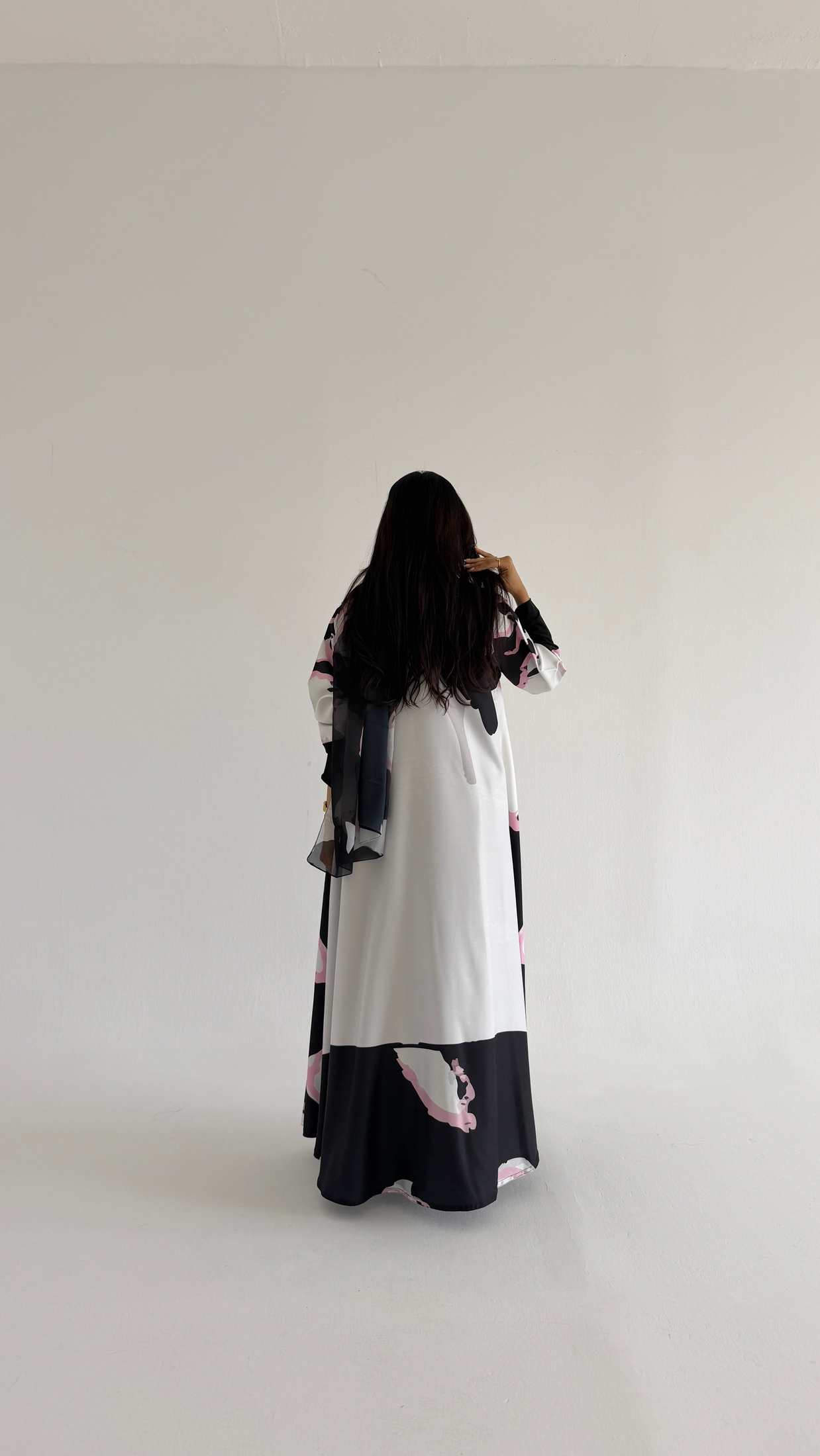 MW2209 - عباية طباعة | Printed Abaya - Aya