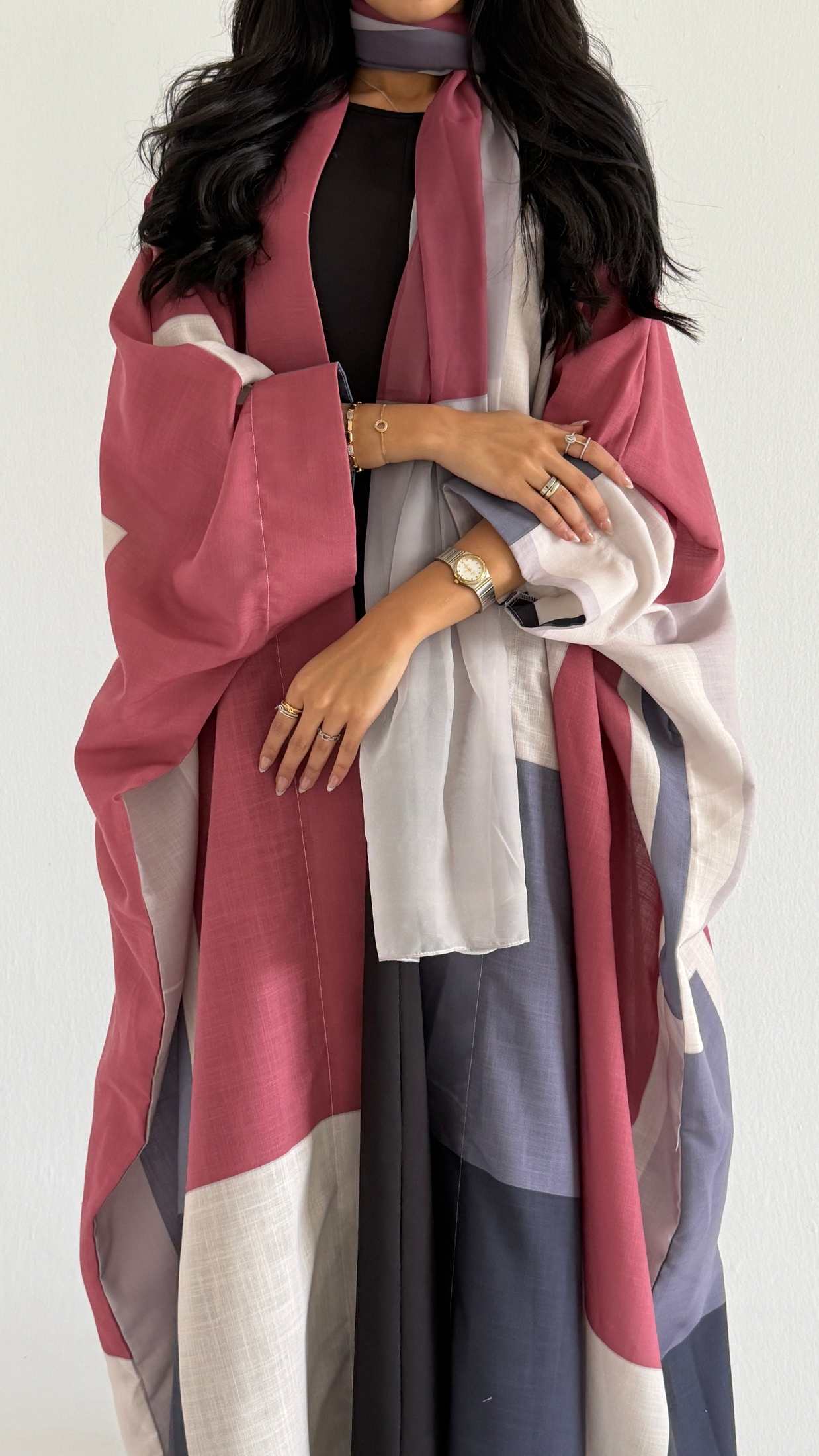 MWT1516 عباية طباعة | Printed Abaya - Aya