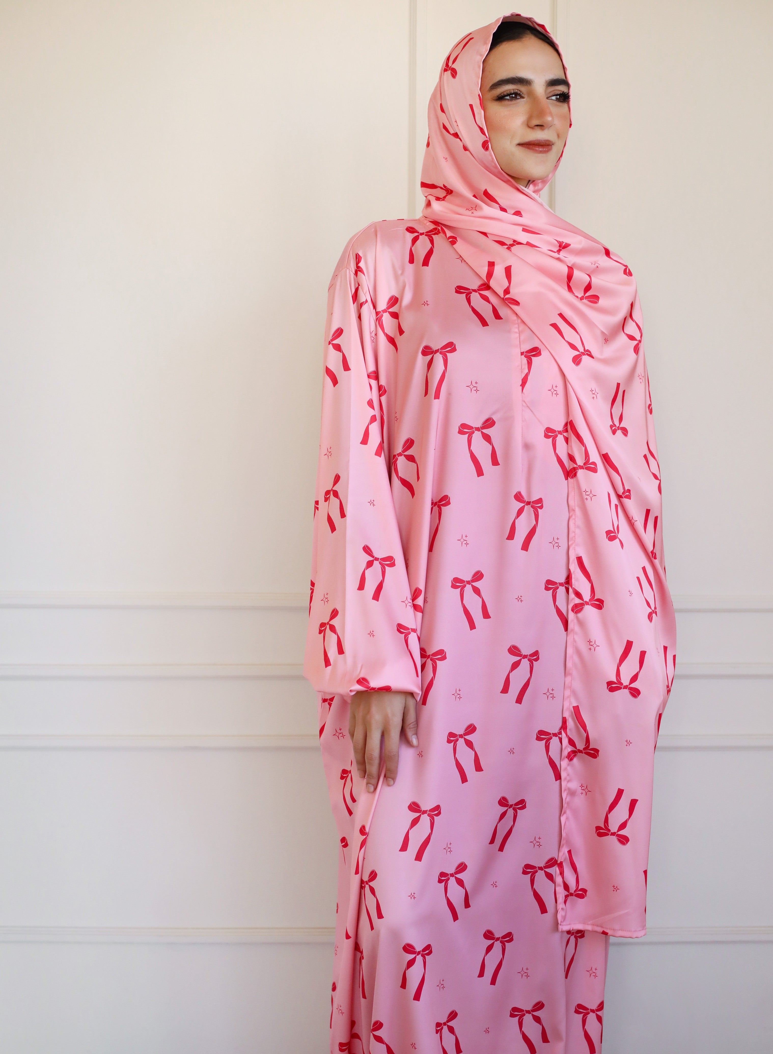Pink Ties Prayer Dress - Aya