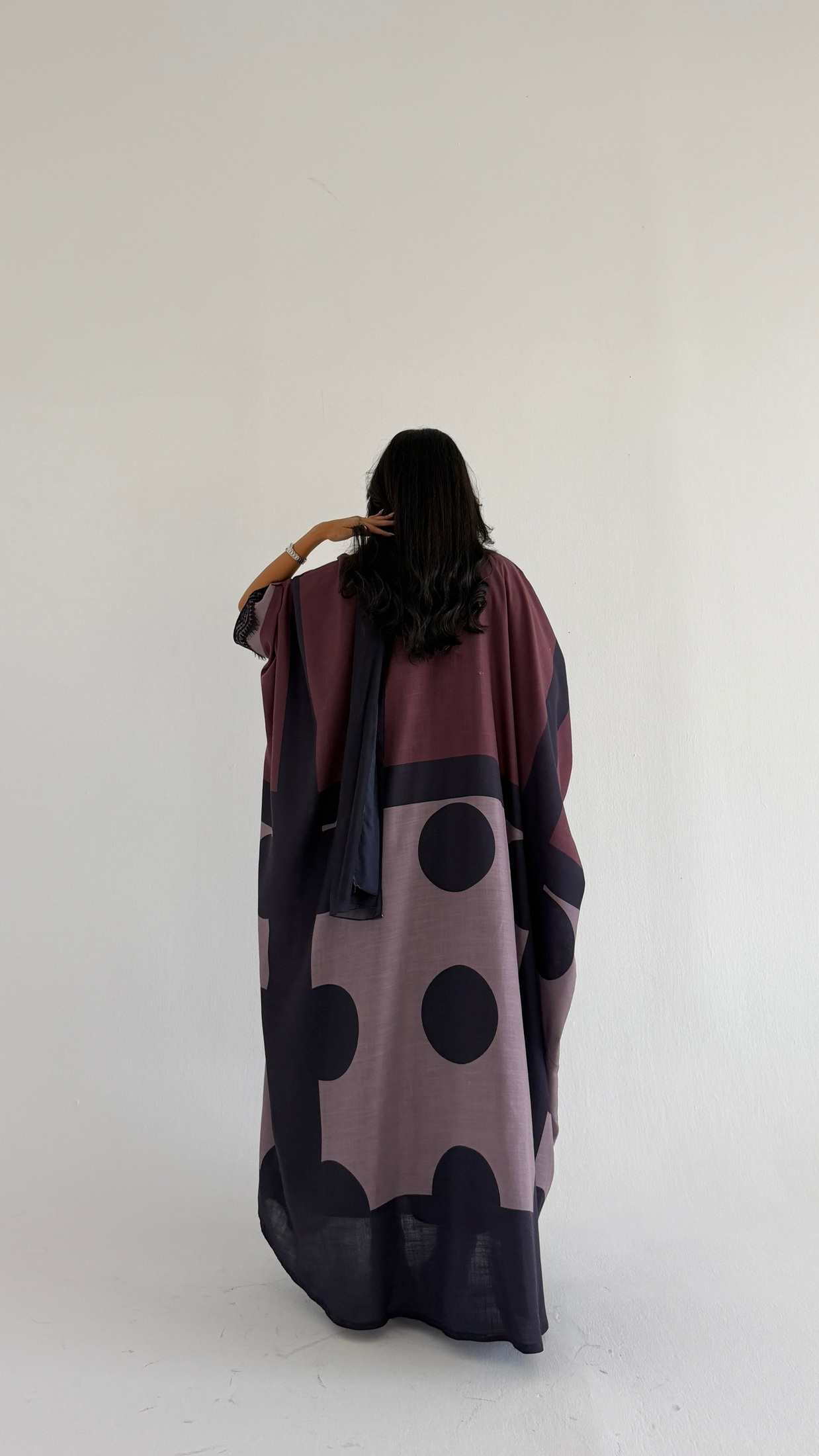 MWT1519 عباية طباعة | Printed Abaya - Aya