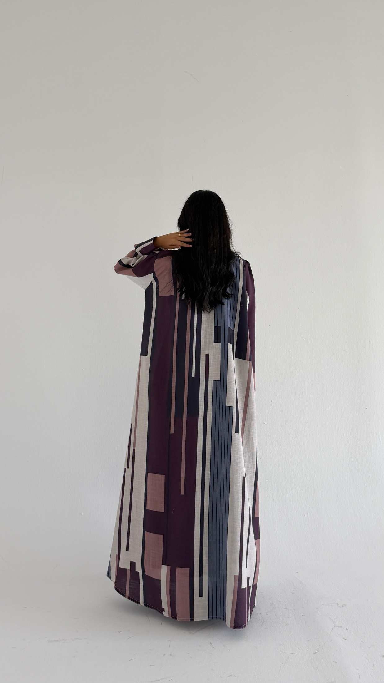 MWT1520 عباية طباعة | Printed Abaya - Aya
