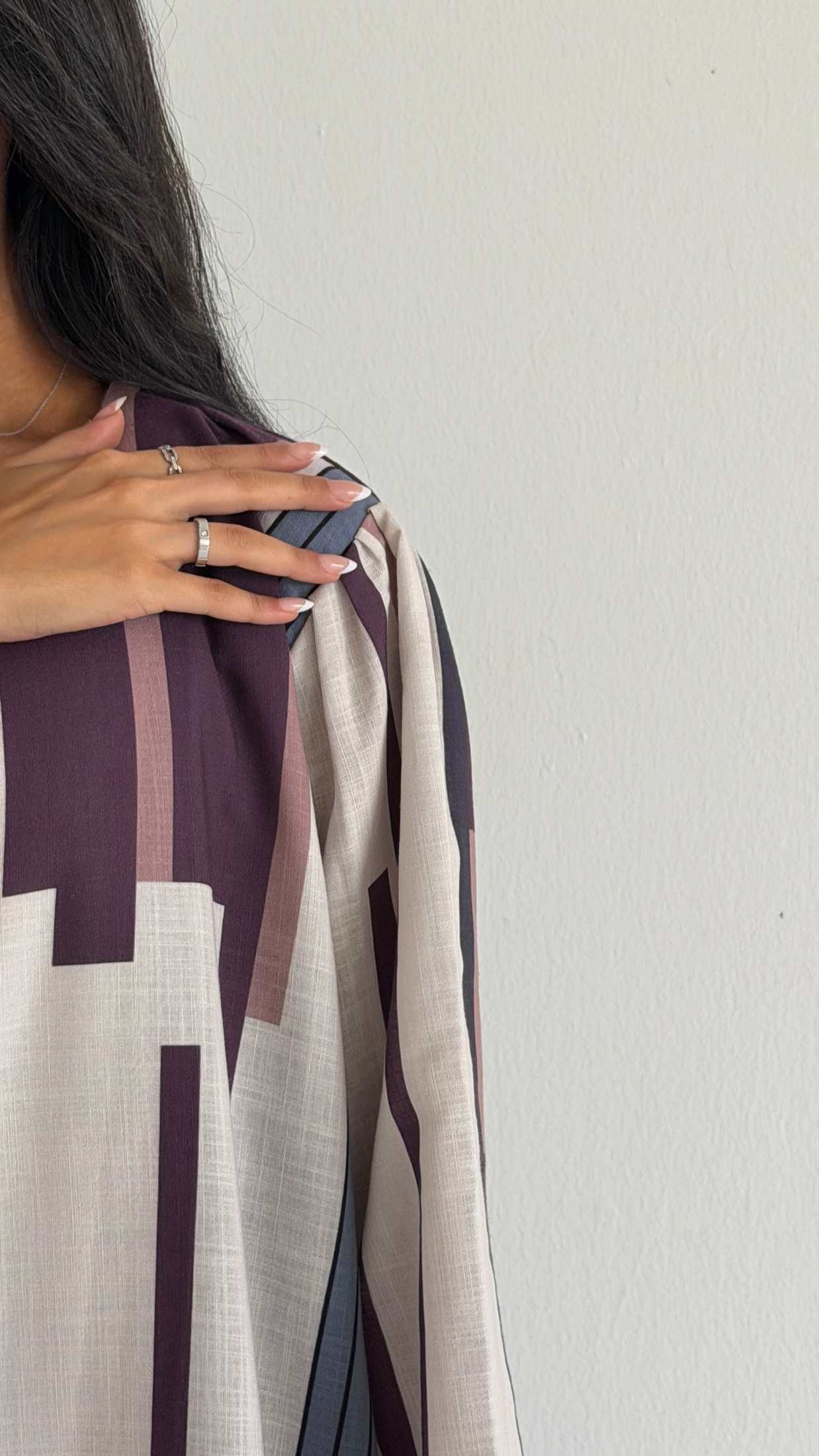 MWT1520 عباية طباعة | Printed Abaya - Aya