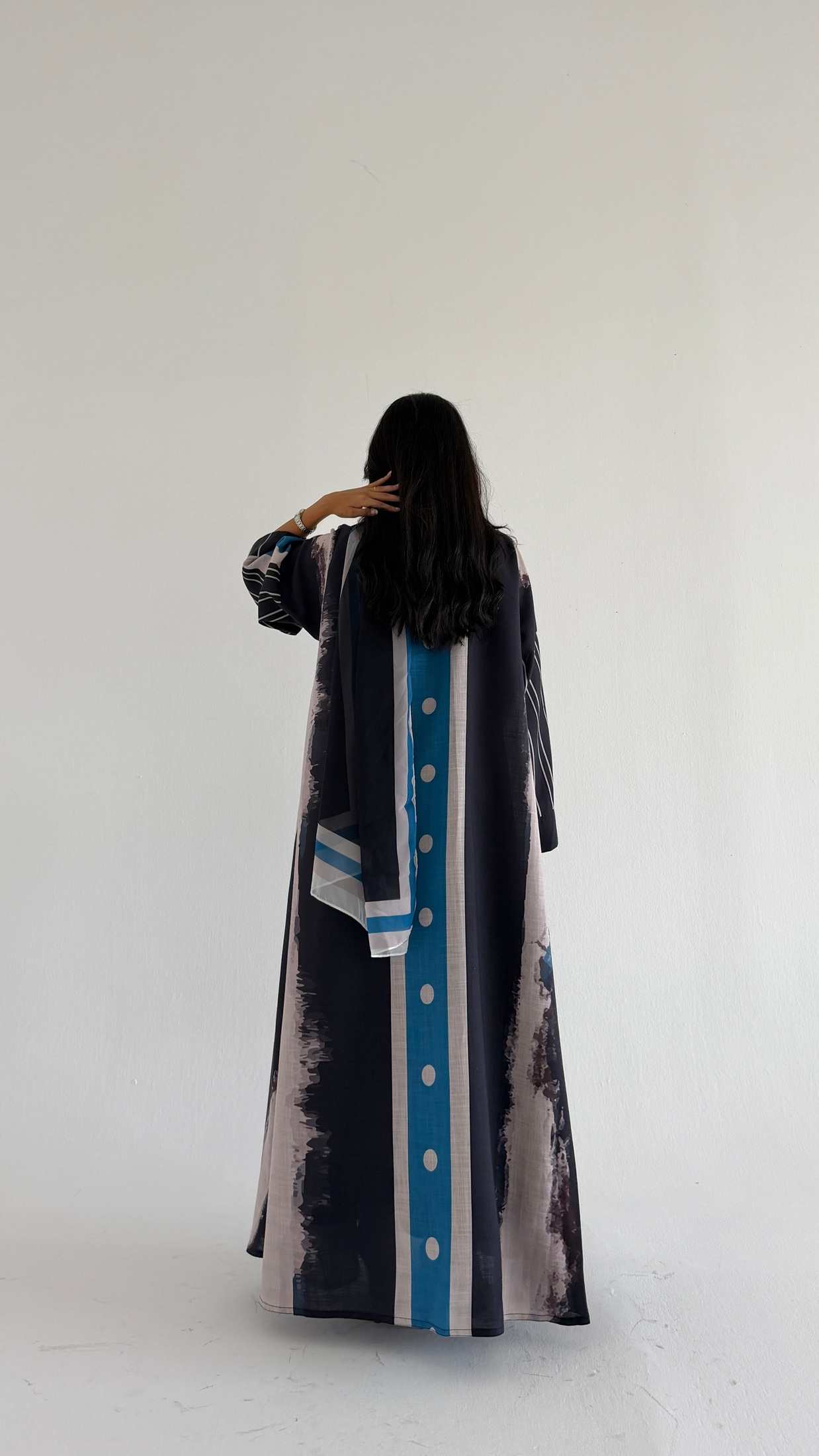 MWT1523 عباية طباعة | Printed Abaya - Aya