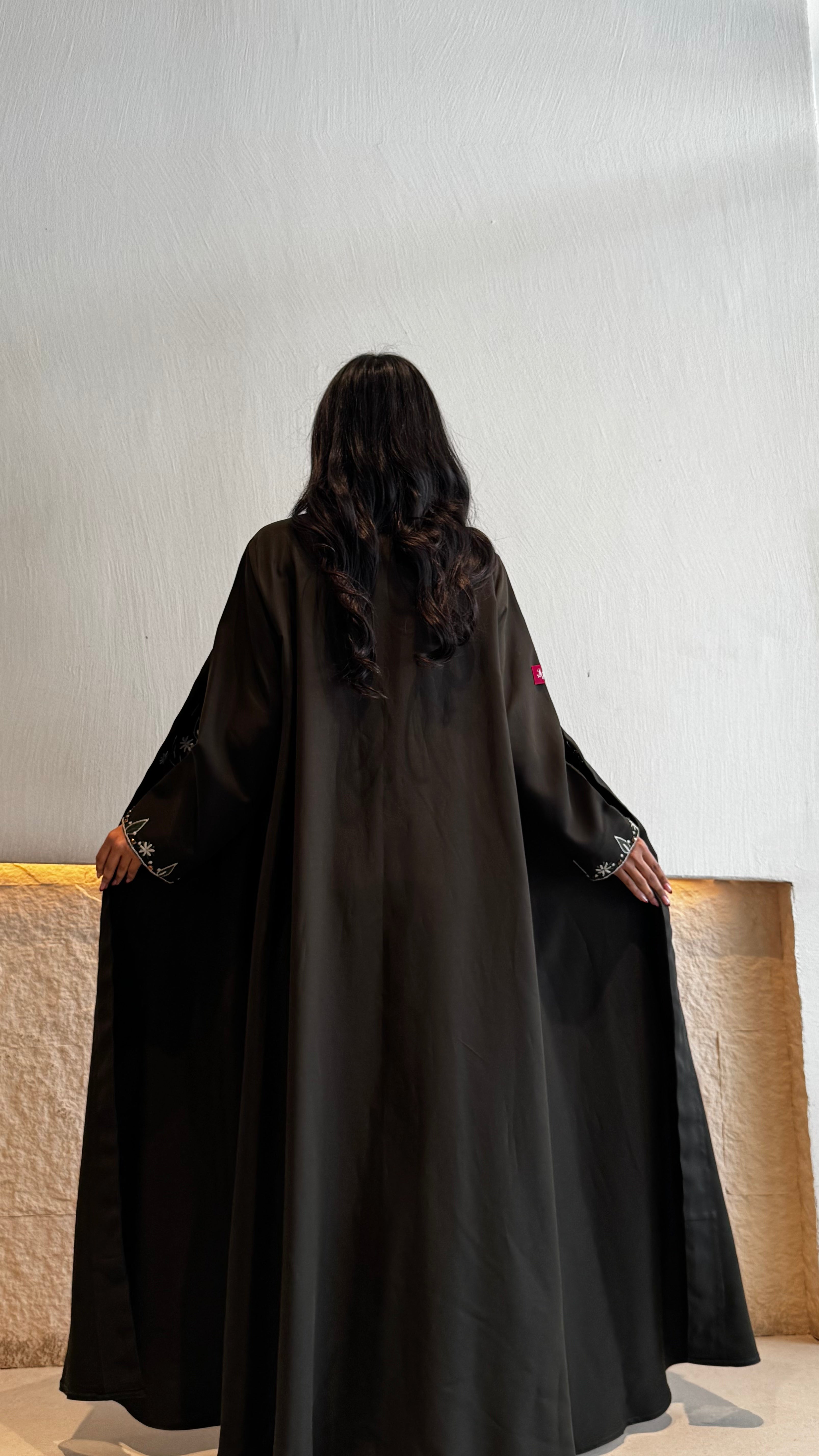 MWT676 - عباية زيتي شك - Aya