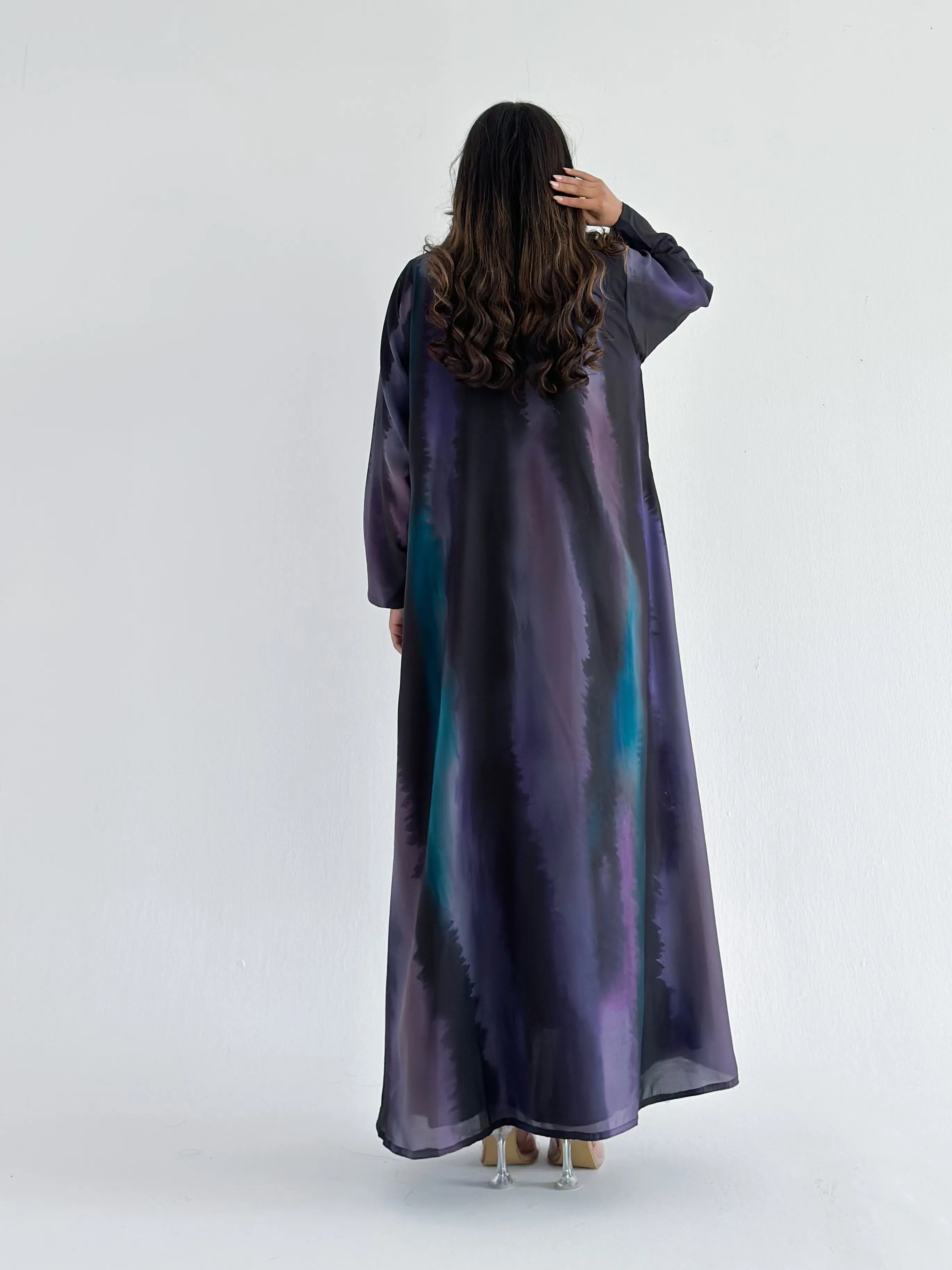 MWT2137 - عباية طباعة- Printed Abaya