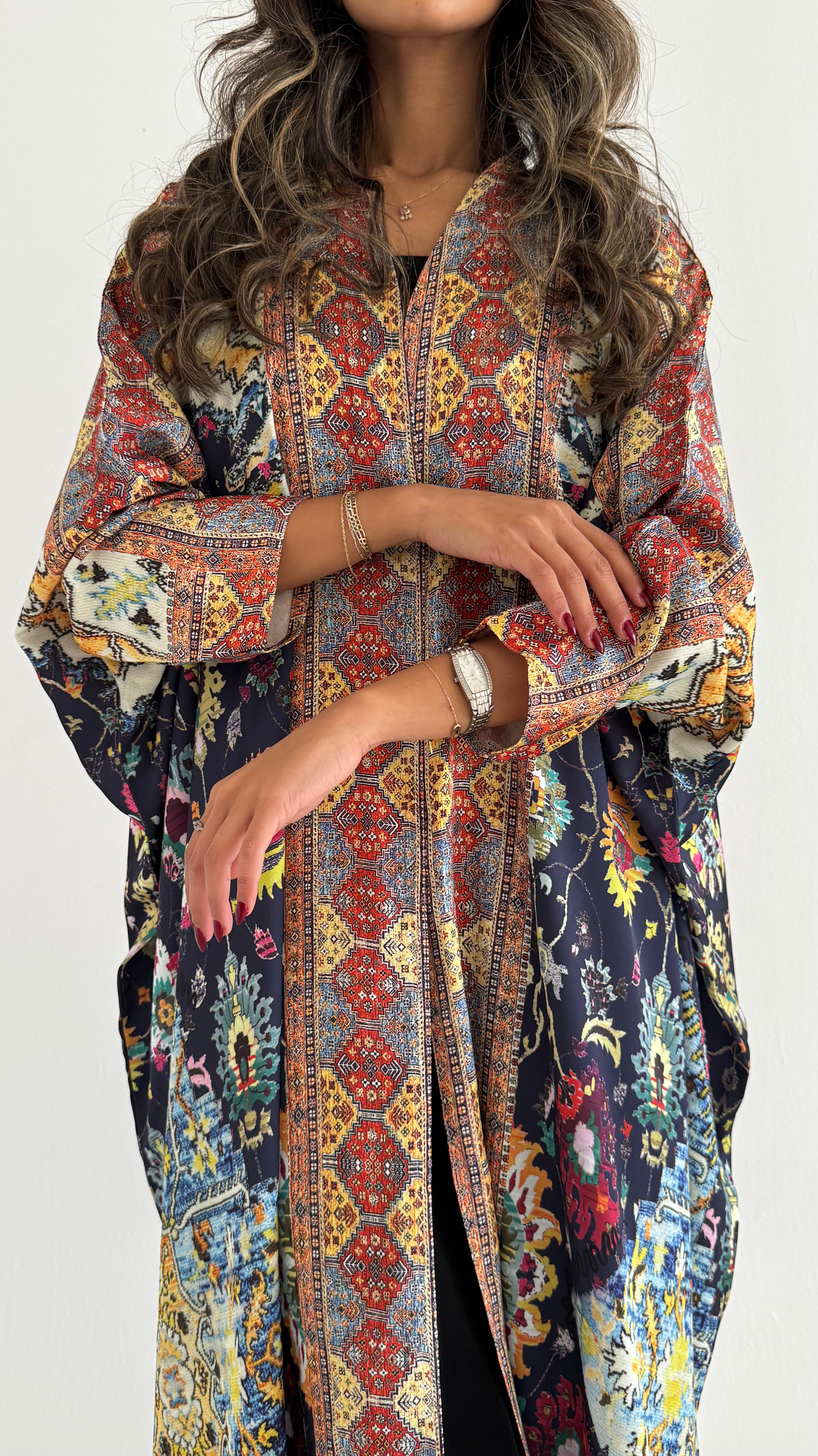 MW1713 - عباية حرير برنت كامل - Aya