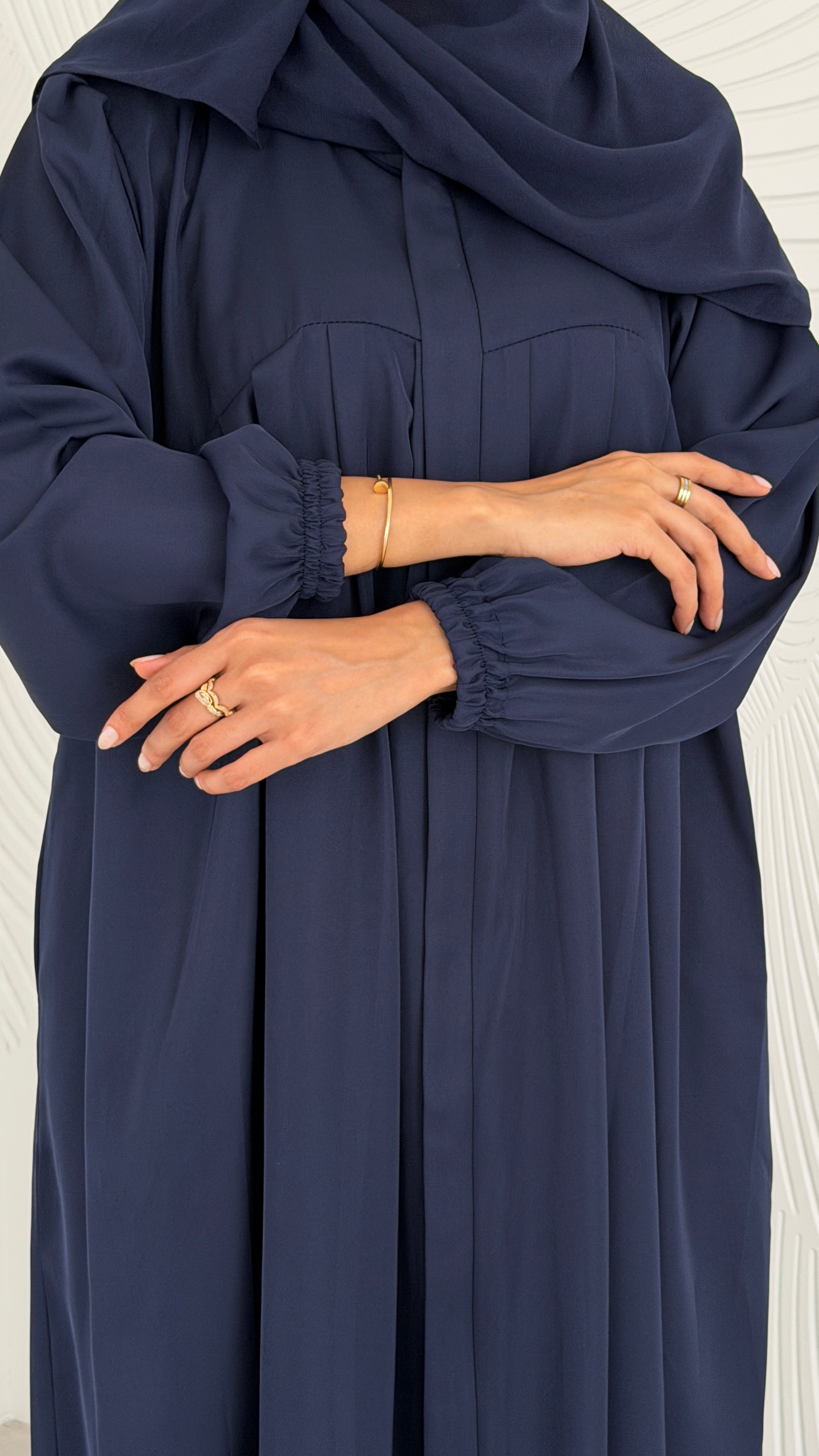 MWO015 -باكدج عباية نص كلوش بكم مطاط - Aya