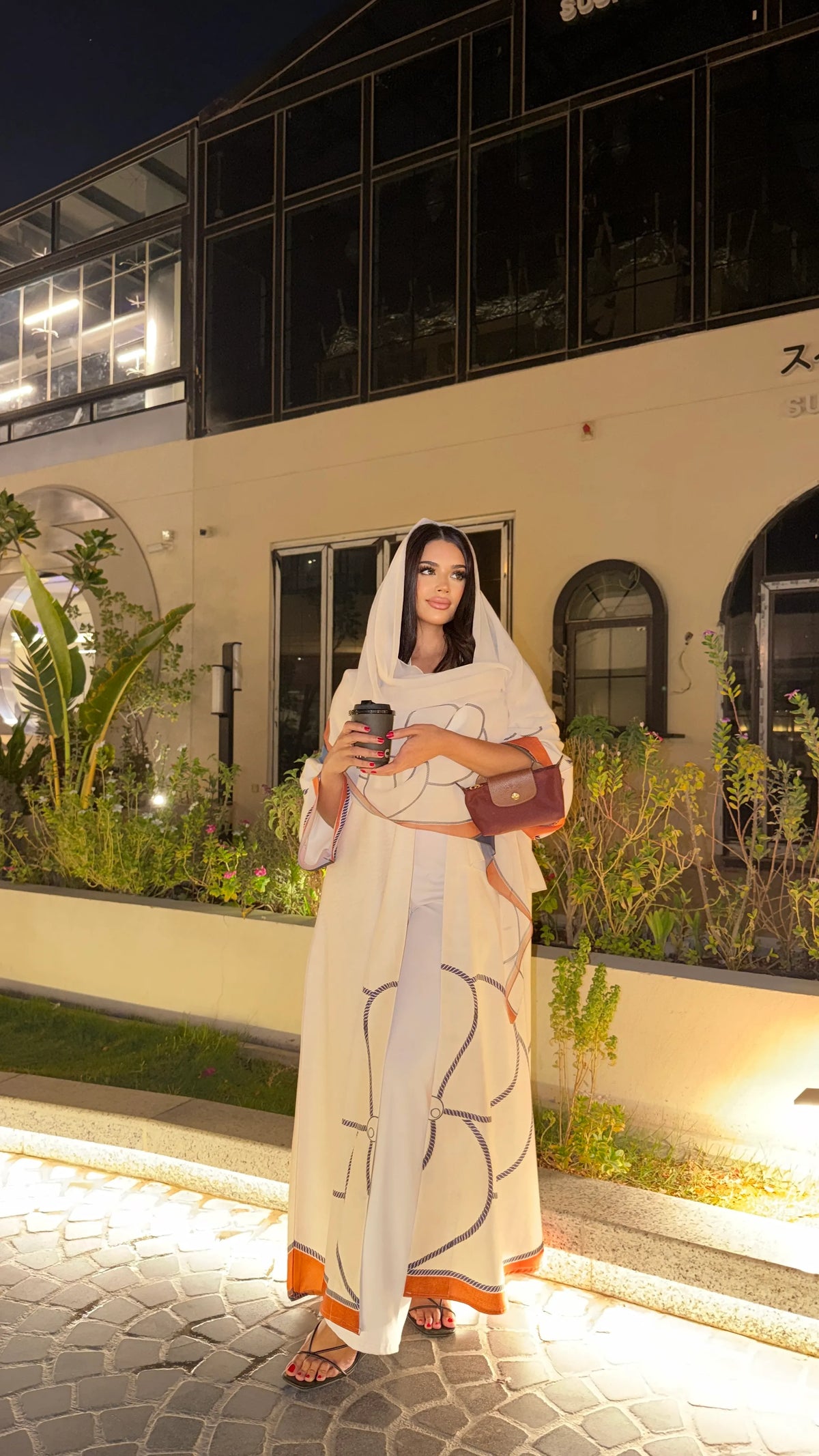 MWT1133 - عباية طباعة | Printed Abaya - Aya