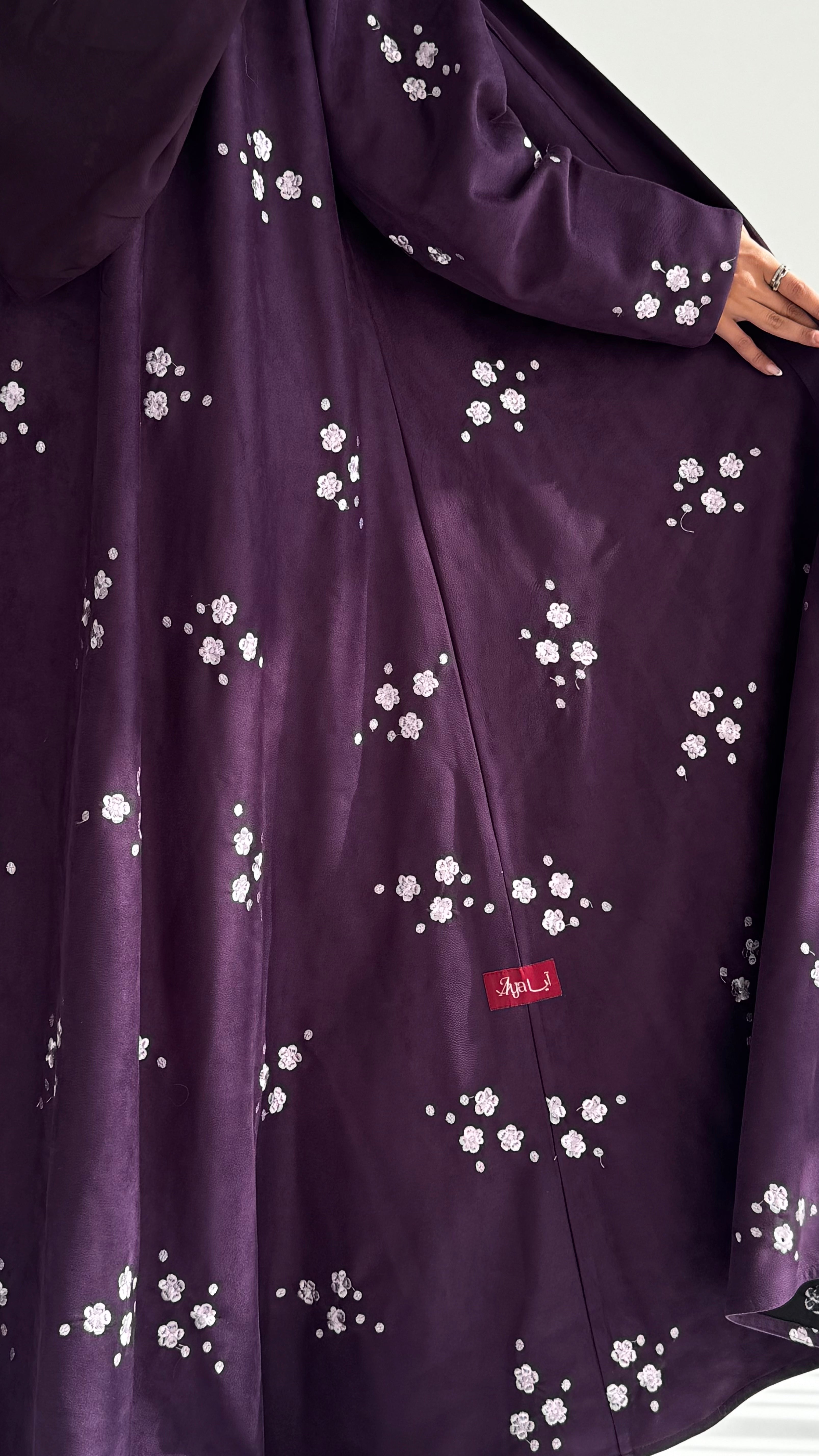MWT691 -عباية شامواه تطريز - Aya