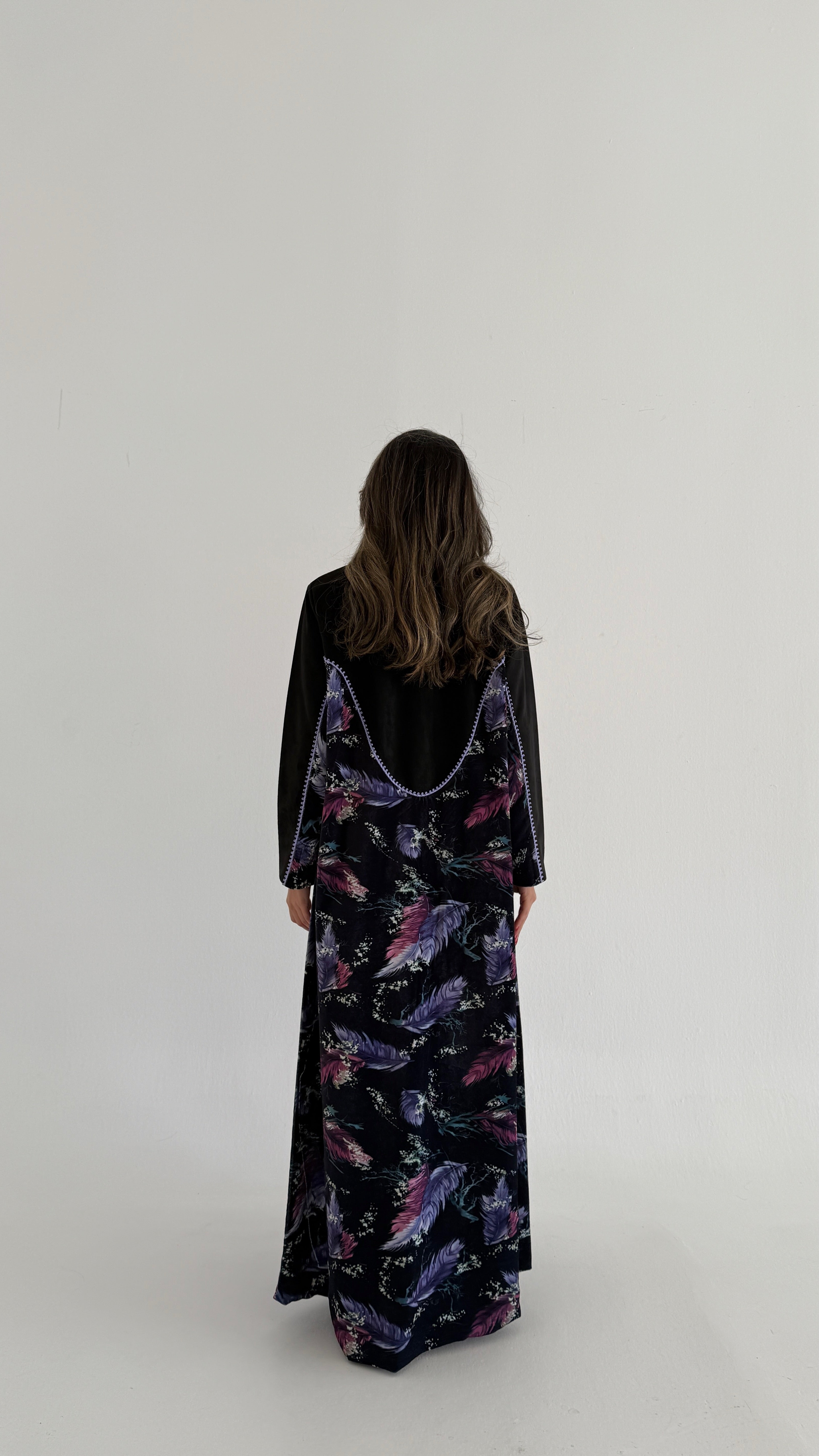 MWT757 - عباية بليزر برينت - Aya