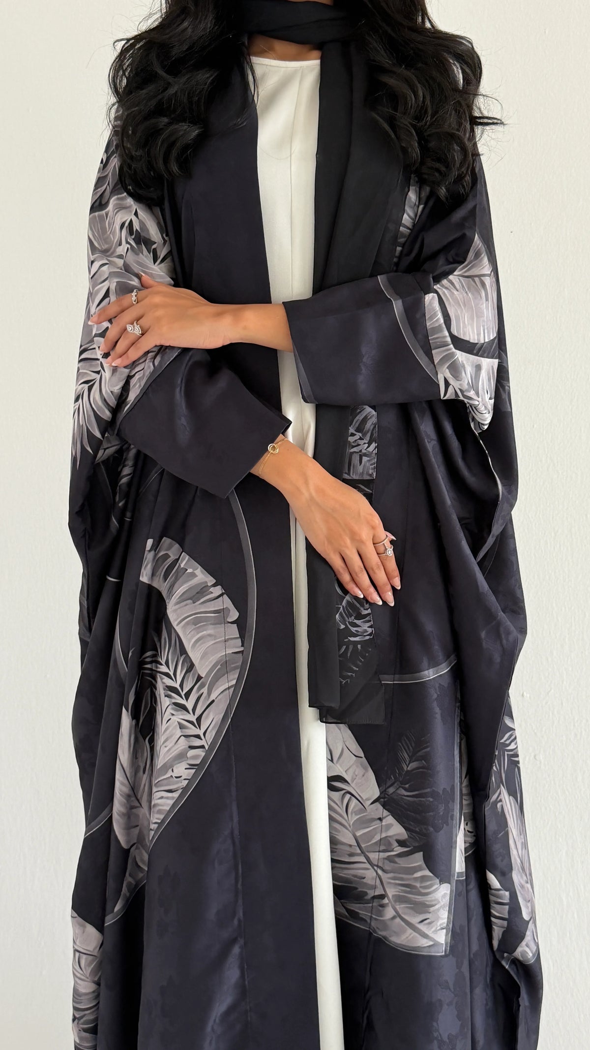 MWT1431 عباية طباعة | Printed Abaya
